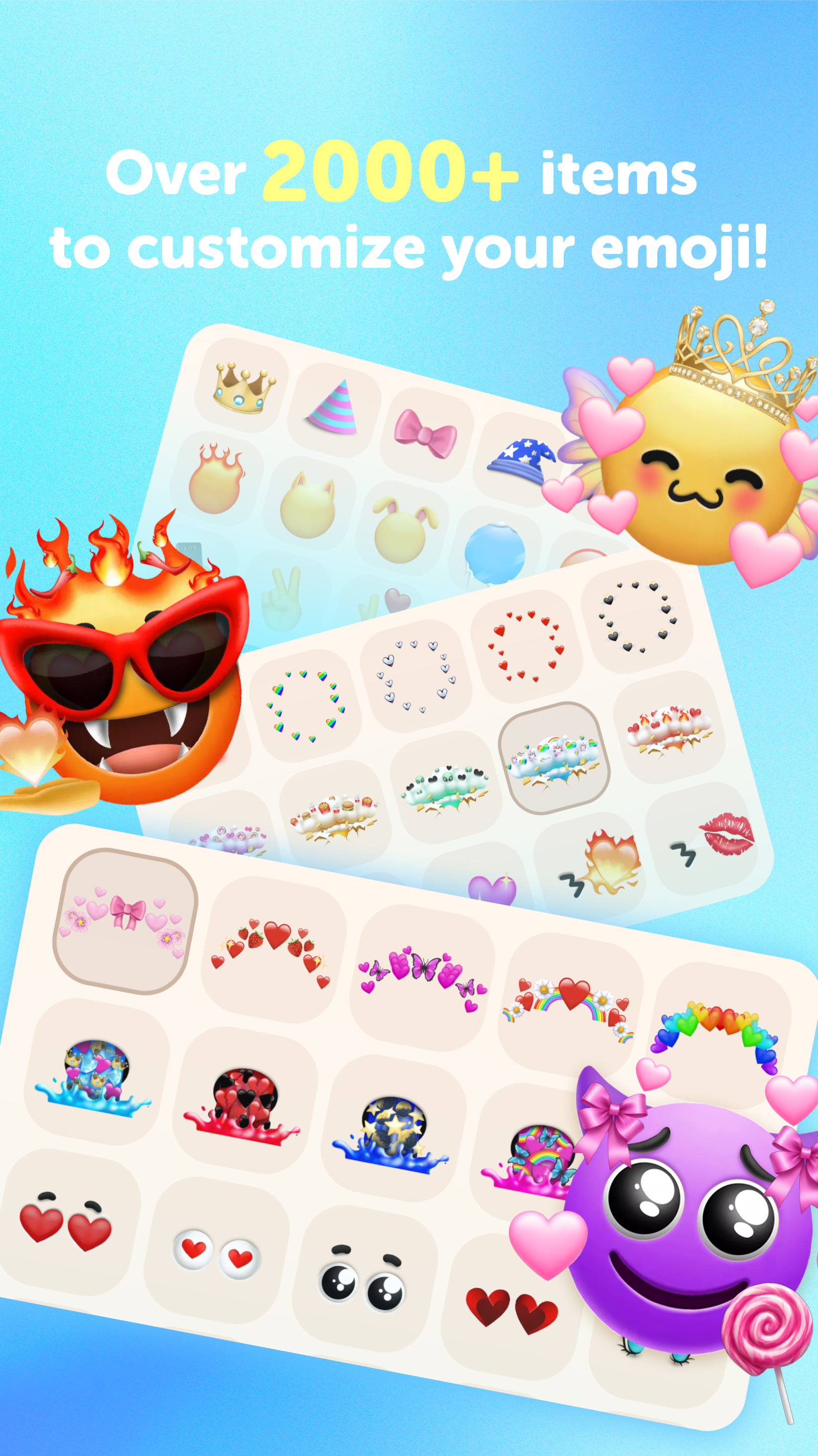 اسکرین شات 2 برنامه Emoji Up genmoji sticker maker