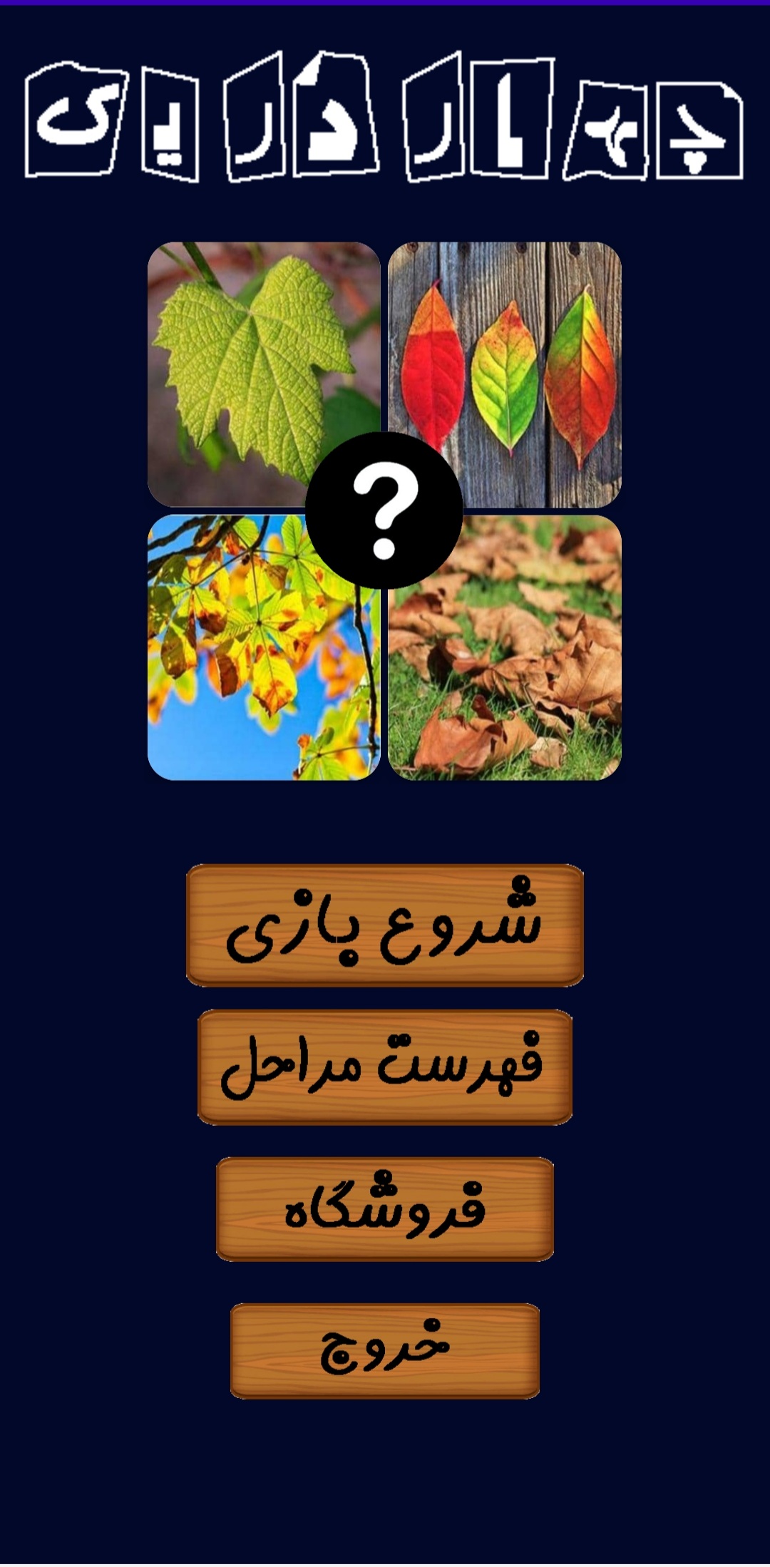 اسکرین شات 1 بازی چهار در یک | حدس کلمه