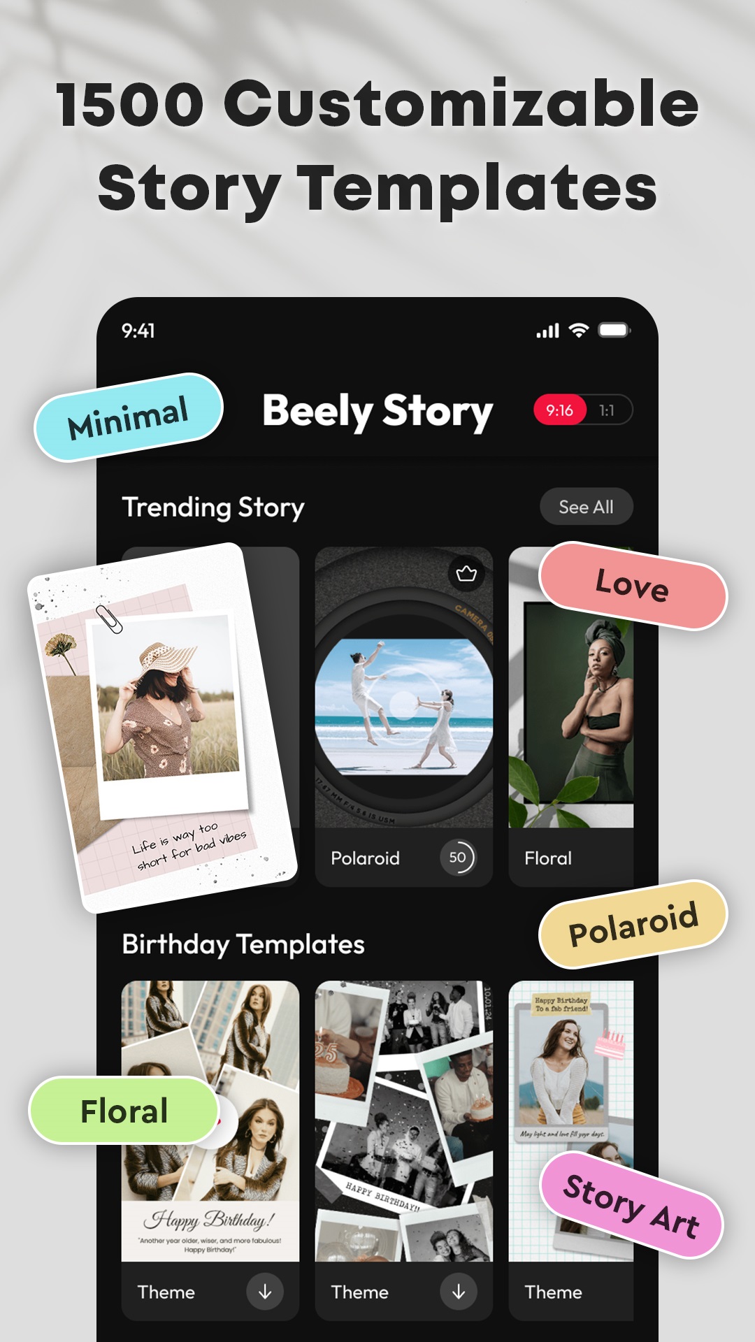 اسکرین شات 3 برنامه Beely Story Maker & Editor App