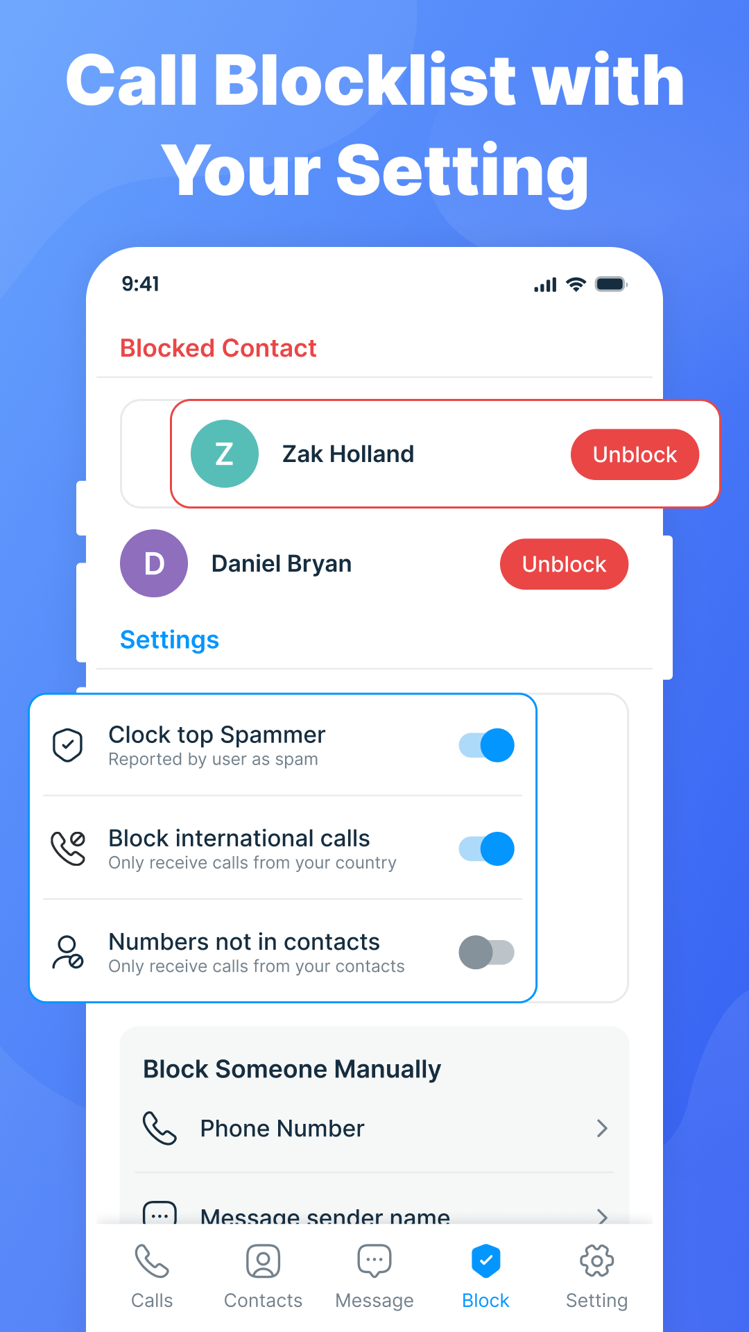 اسکرین شات 5 برنامه Caller Id: Dialer, SMS & Block