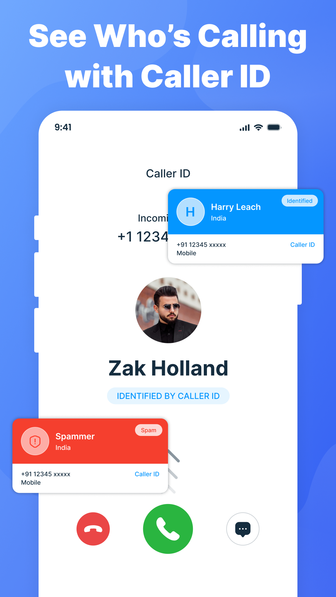 اسکرین شات 3 برنامه Caller Id: Dialer, SMS & Block