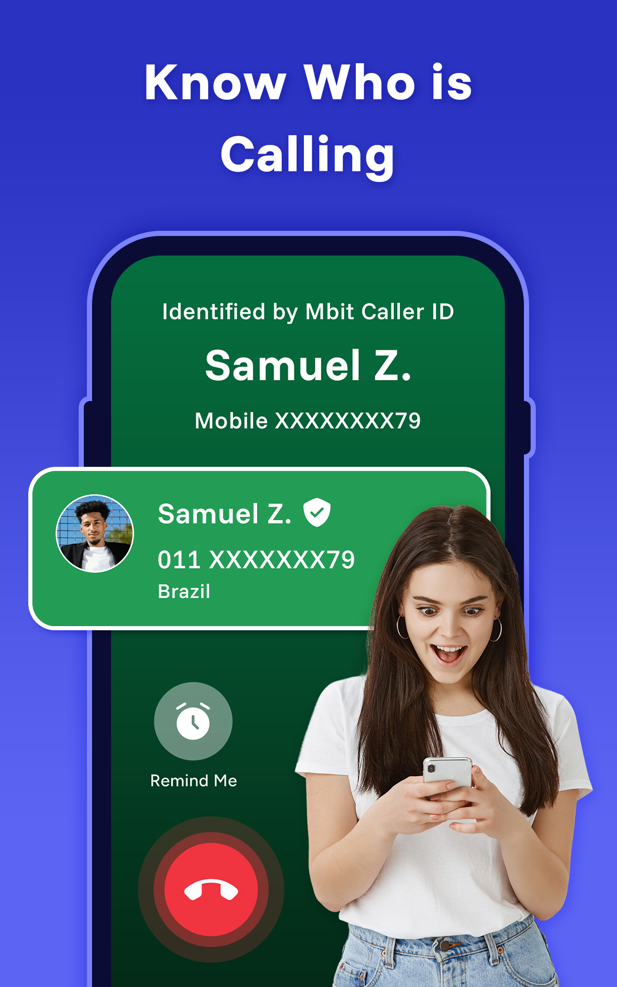 اسکرین شات 1 برنامه Caller ID & Spam Blocker