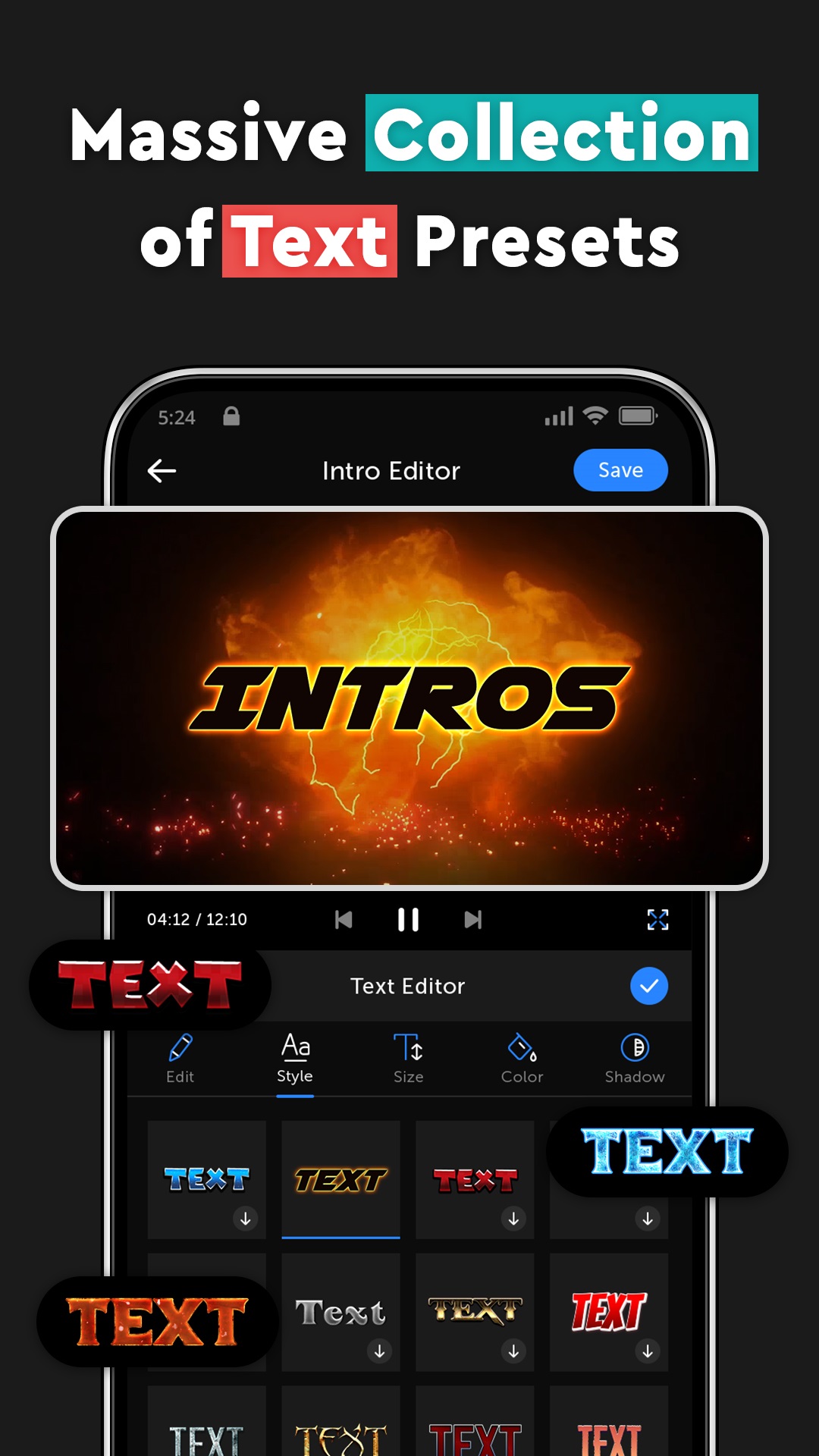 اسکرین شات 4 برنامه Intro Promo Video Maker Introz