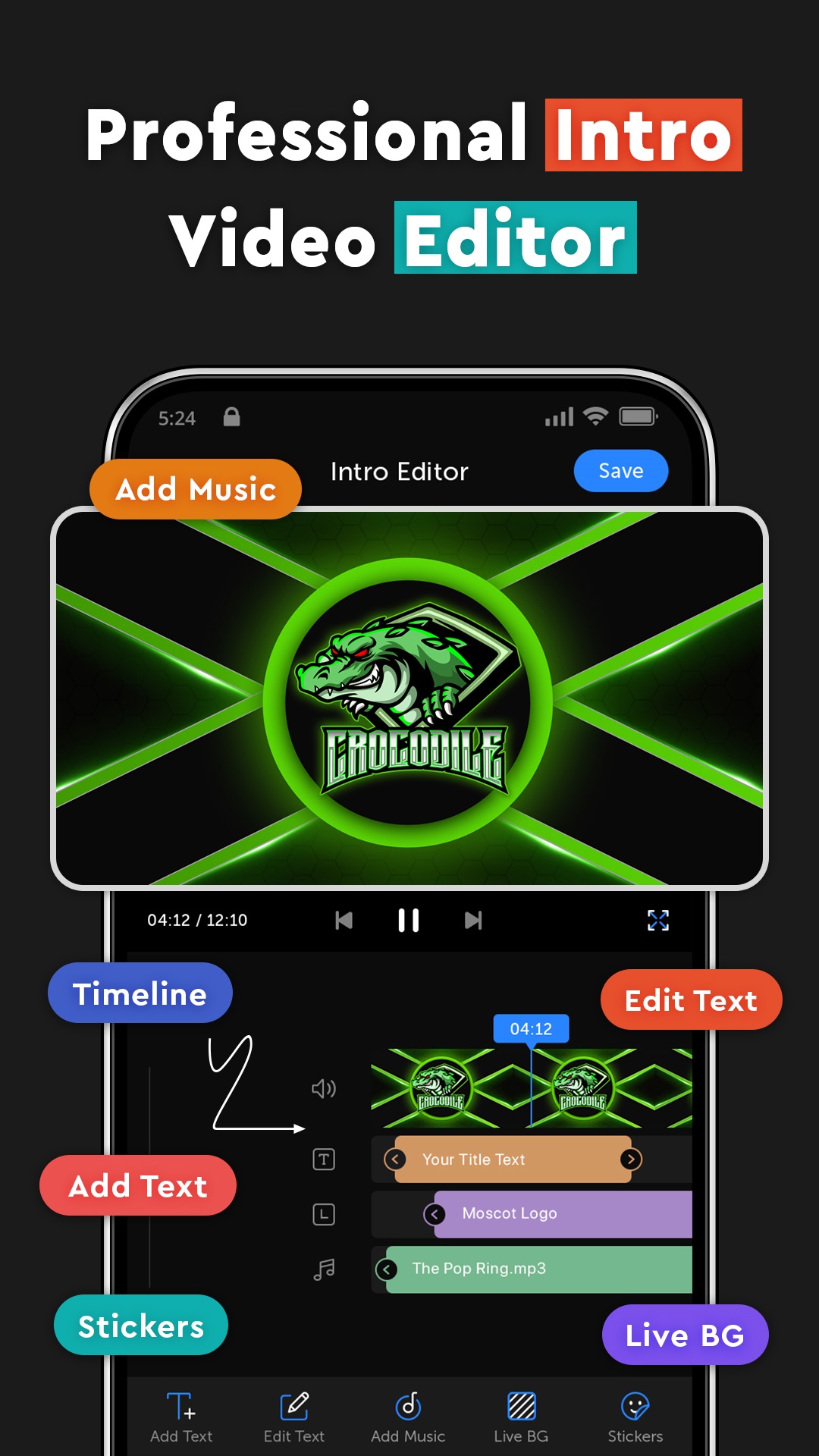 اسکرین شات 2 برنامه Intro Promo Video Maker Introz