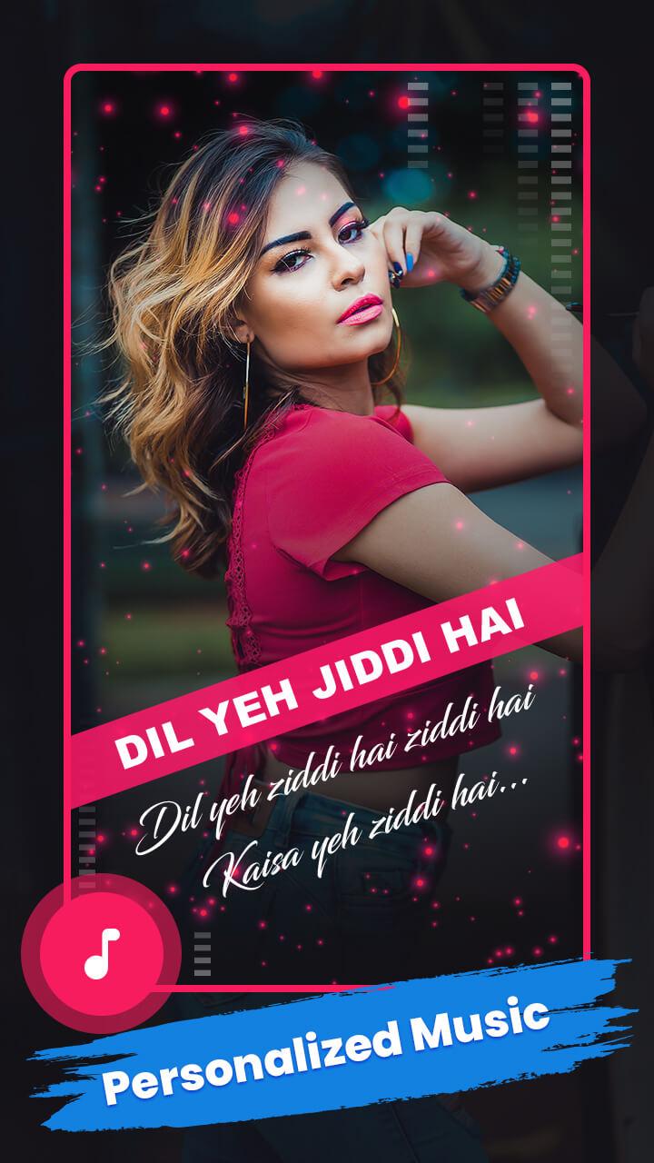 اسکرین شات 2 برنامه Lyrical Video Status - MBit