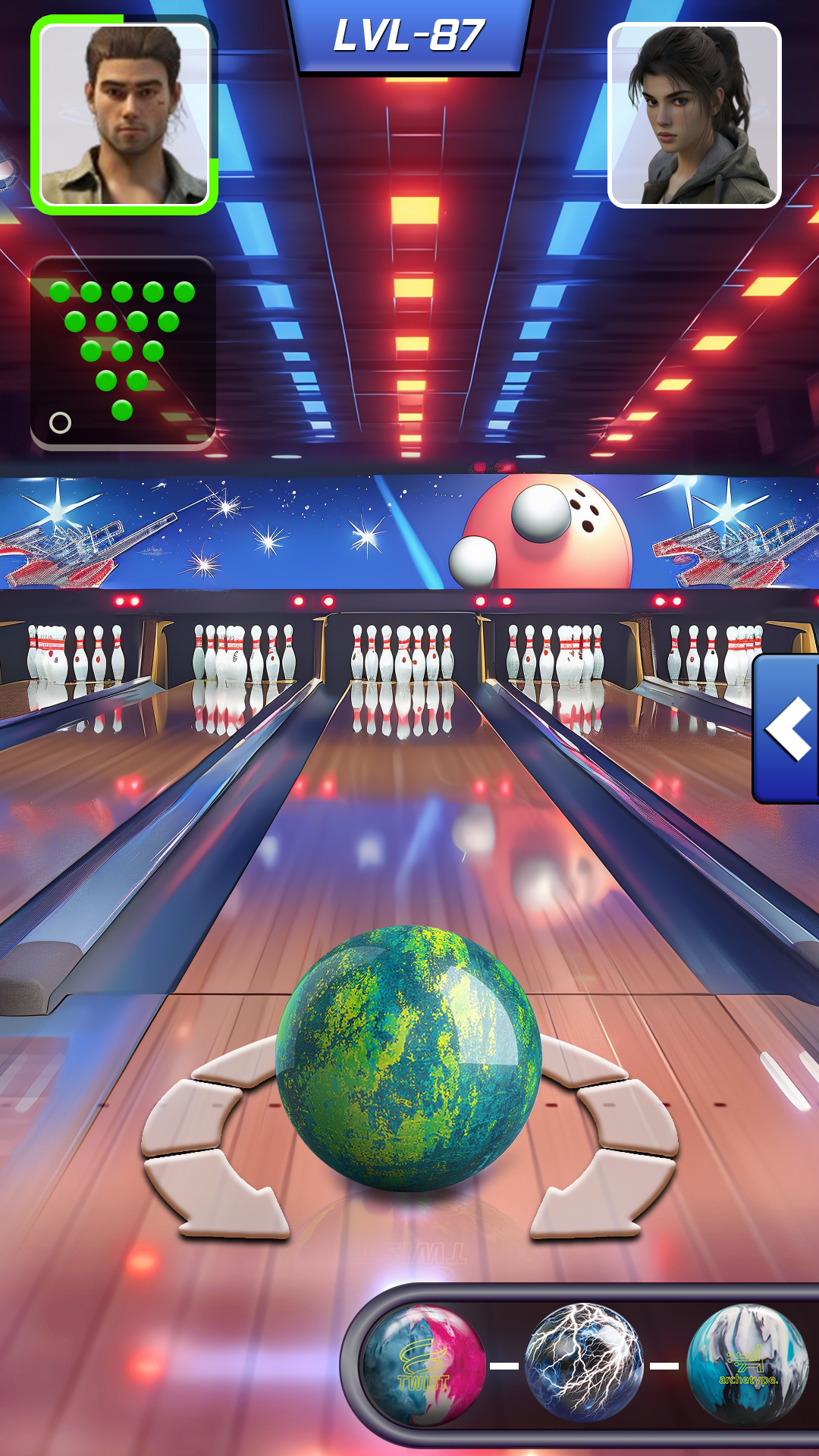 اسکرین شات 2 بازی Bowling Ball Bowling Games