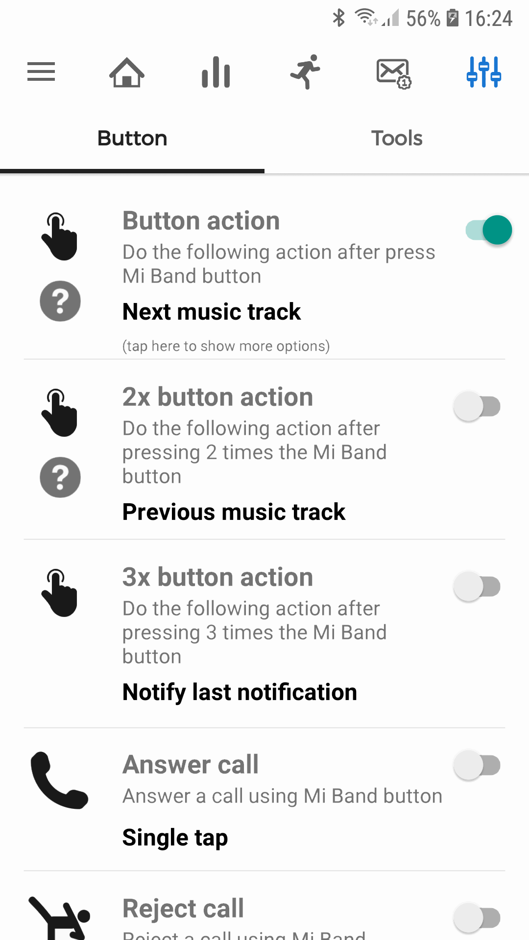 اسکرین شات برنامه Notify for Mi Band (Old) 7