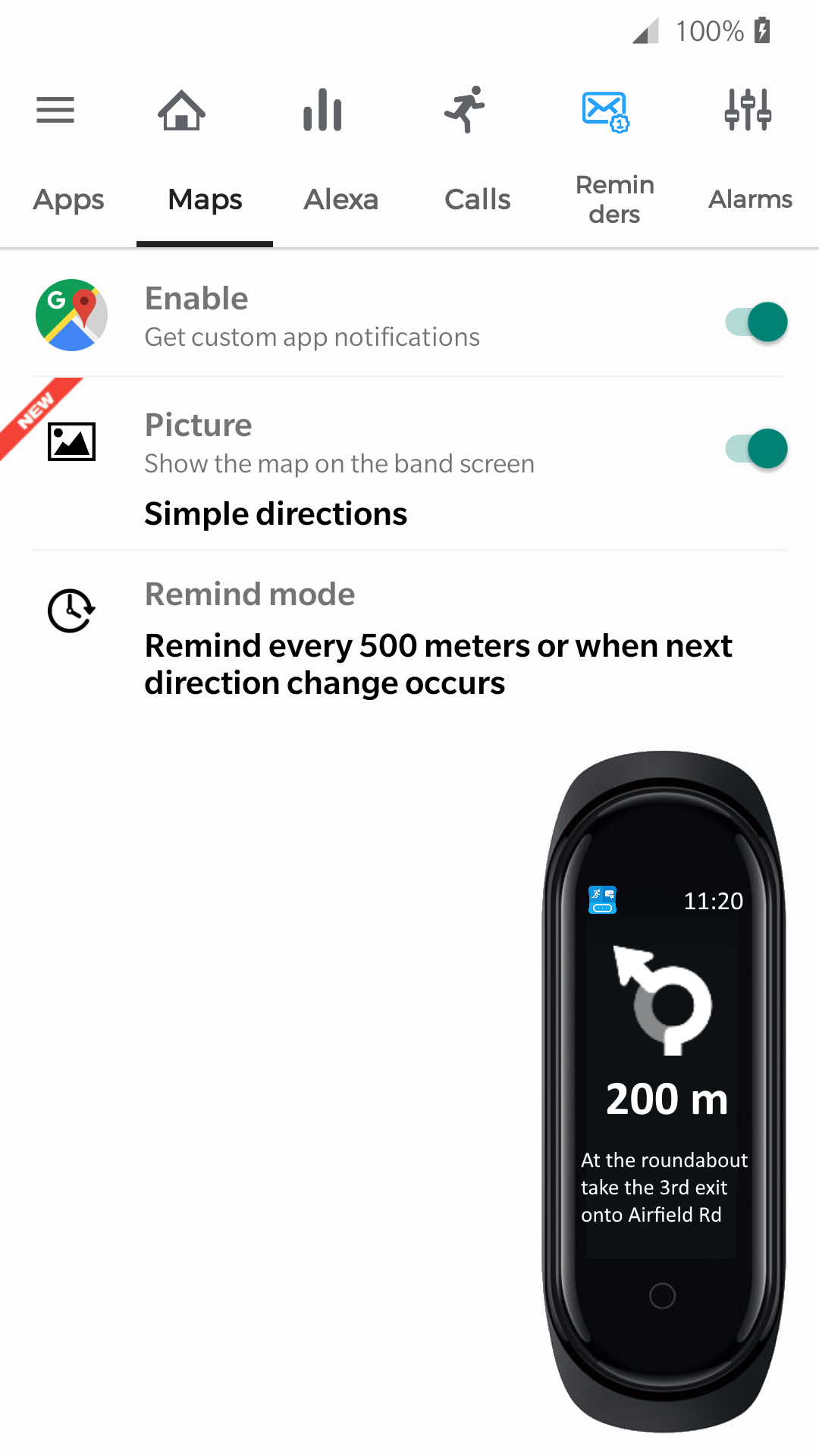 اسکرین شات 4 برنامه Notify for Mi Band 1-7 (Old)