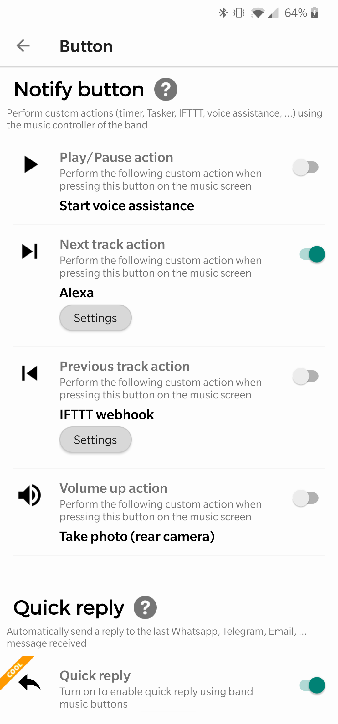 اسکرین شات برنامه Notify Lite for Mi Band 5
