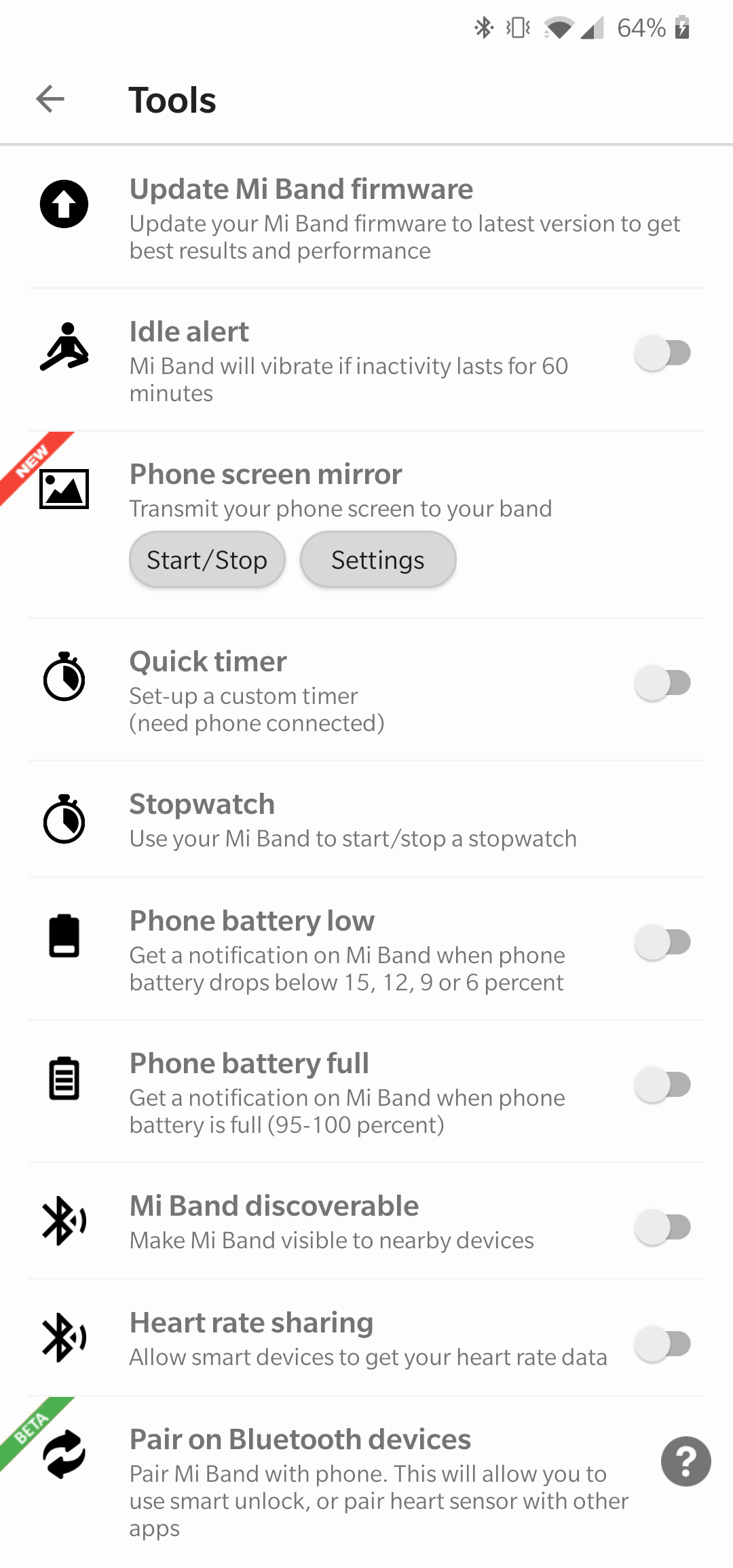 اسکرین شات برنامه Notify Lite for Mi Band 6