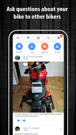 اسکرین شات 3 برنامه Dna Moto - the bikers network