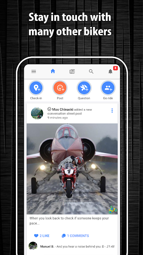 اسکرین شات 2 برنامه Dna Moto - the bikers network