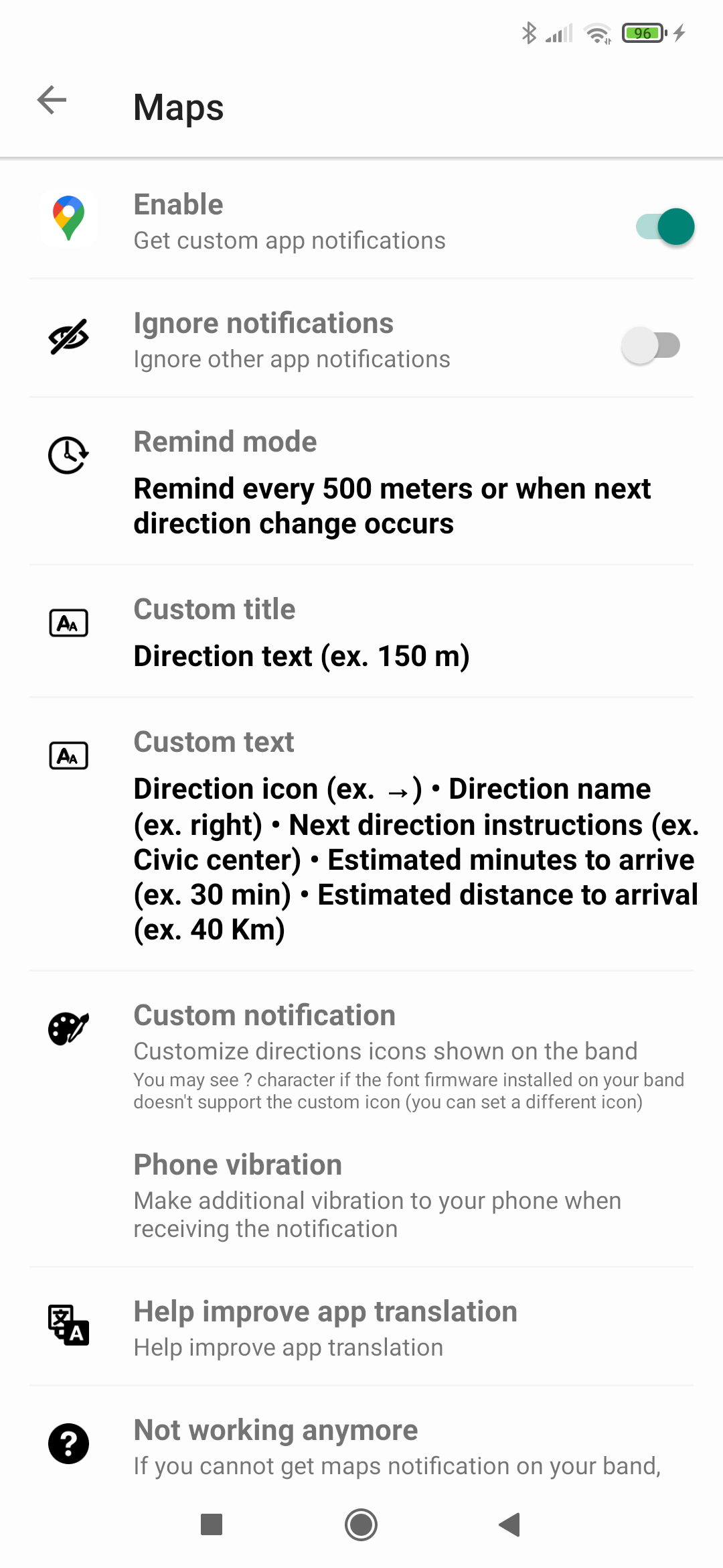 اسکرین شات 5 برنامه Notify Lite for Smartwatches