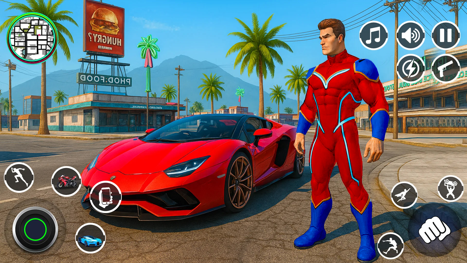 اسکرین شات 4 بازی Hero Rescue: Open World Crime