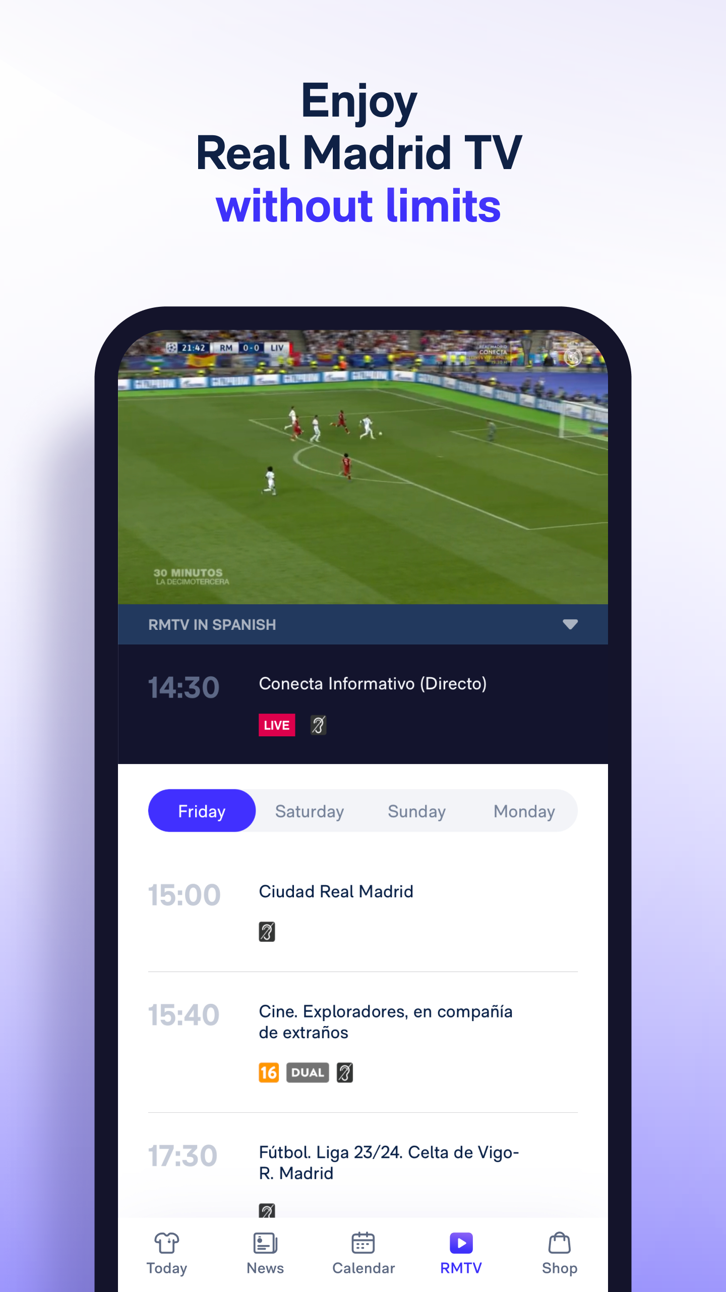 اسکرین شات 6 برنامه Real Madrid