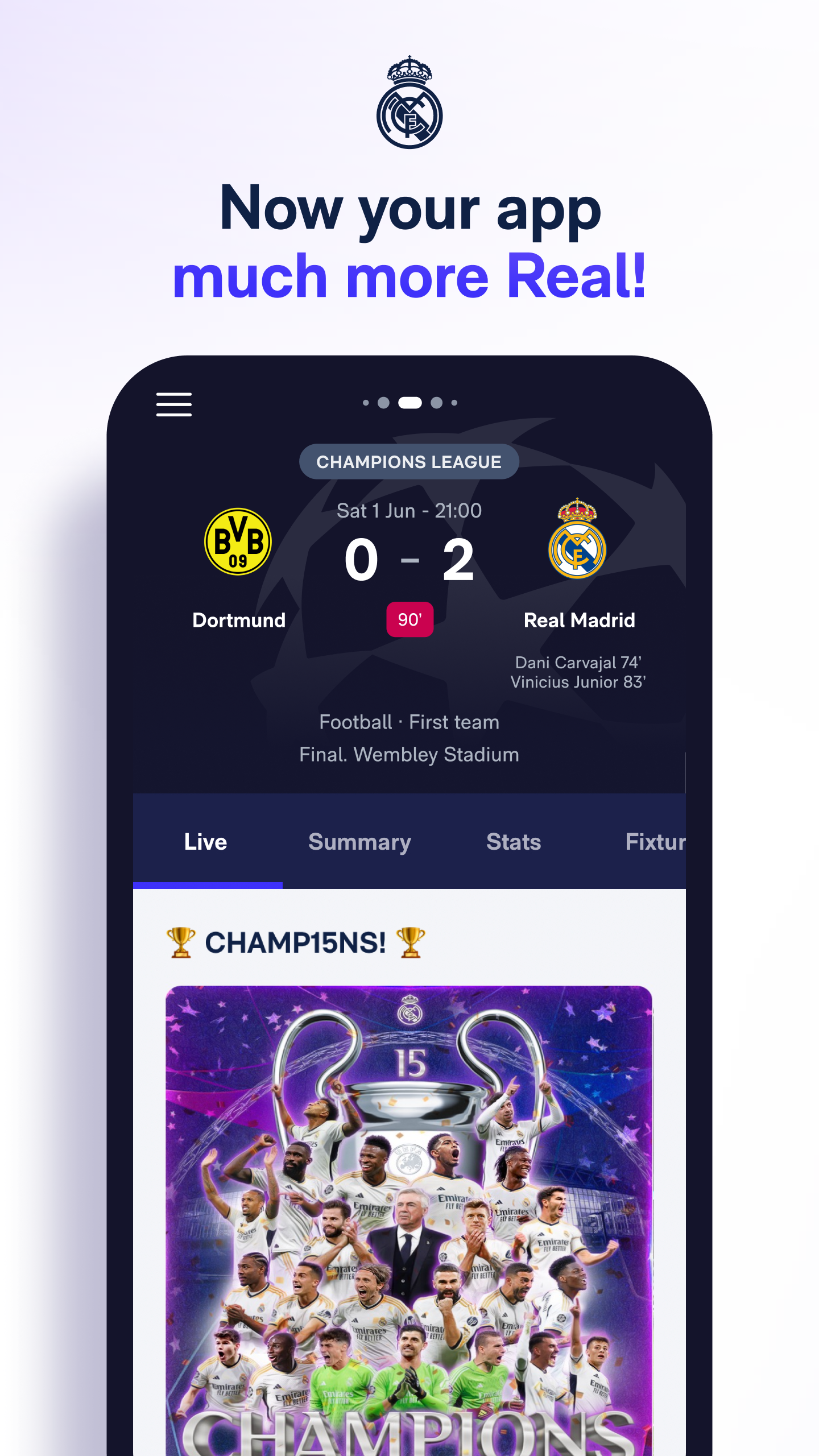 اسکرین شات 1 برنامه Real Madrid