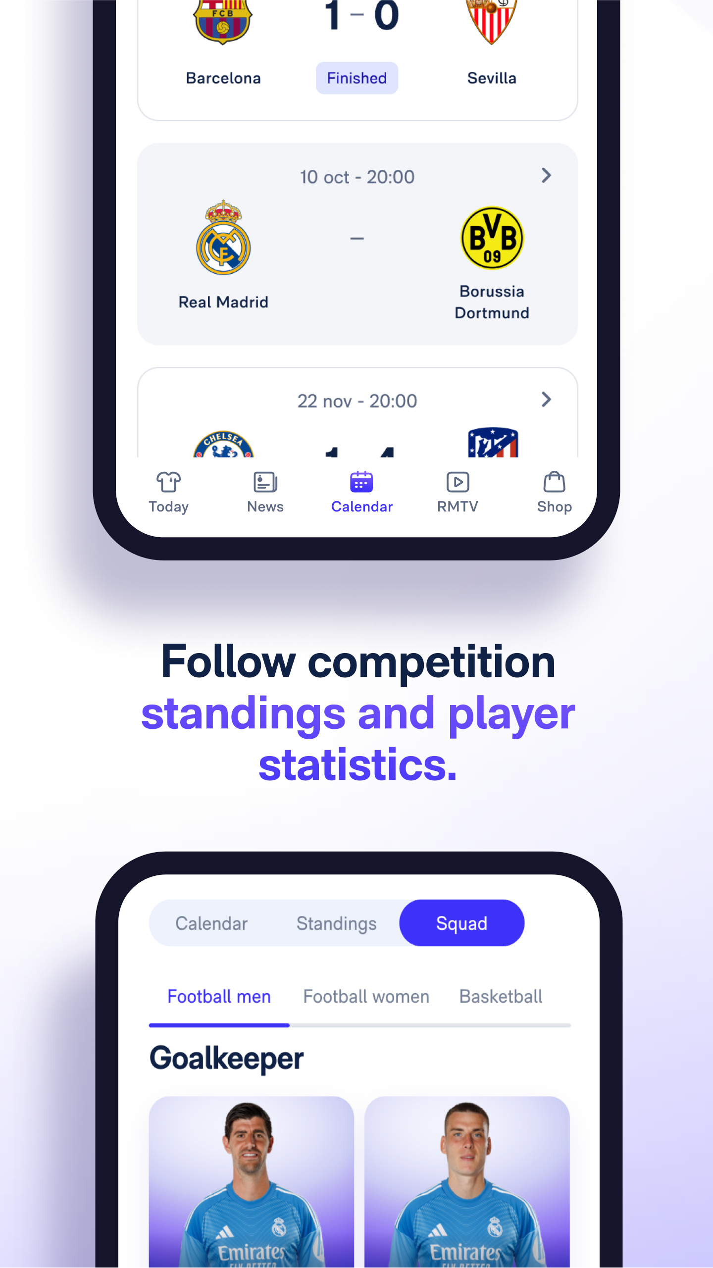 اسکرین شات 5 برنامه Real Madrid