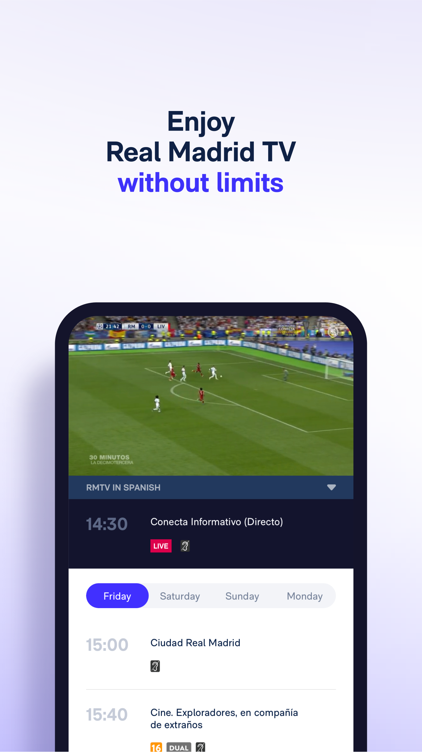 اسکرین شات 6 برنامه Real Madrid