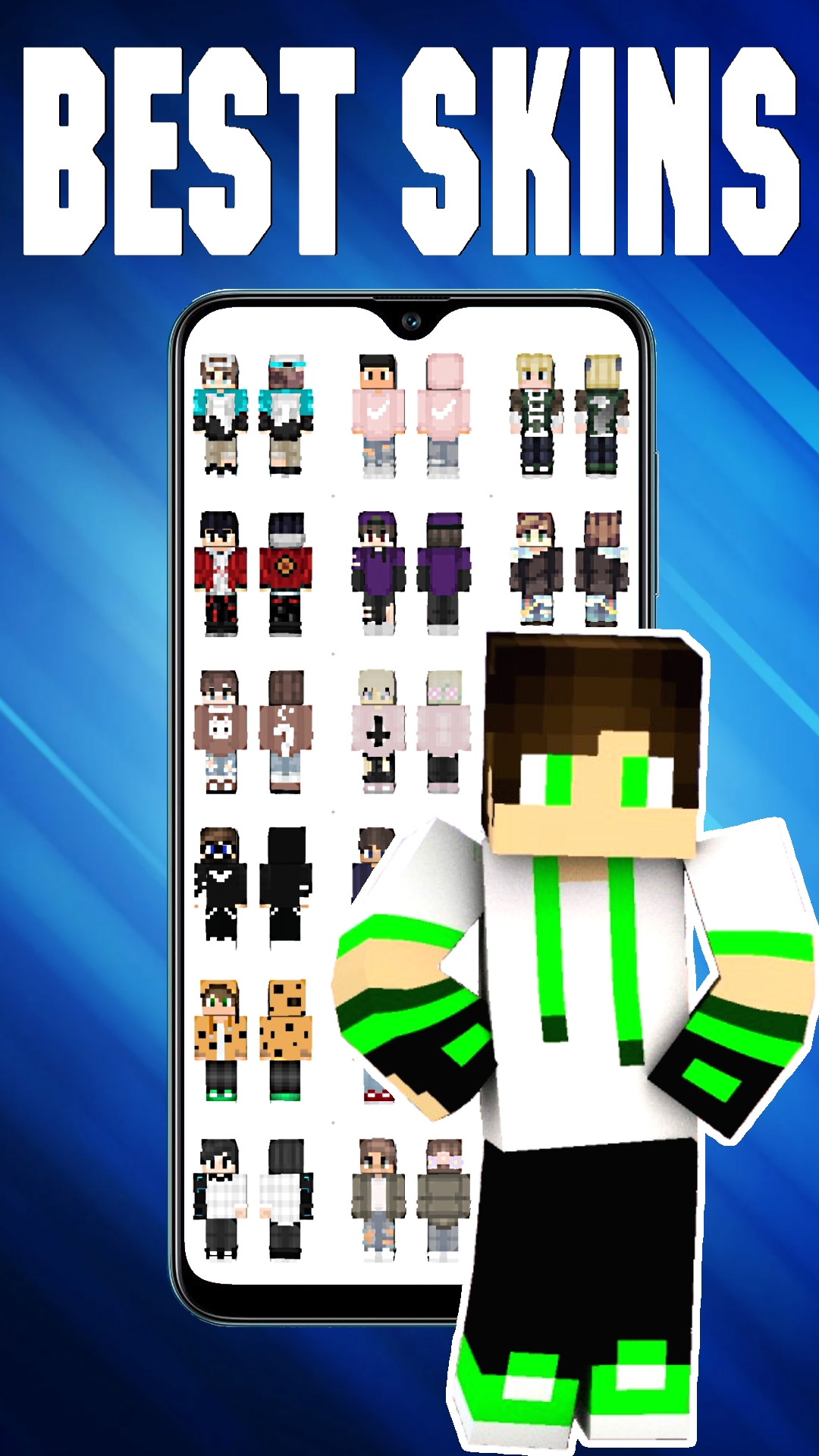 اسکرین شات 1 برنامه Boys skins for Minecraft