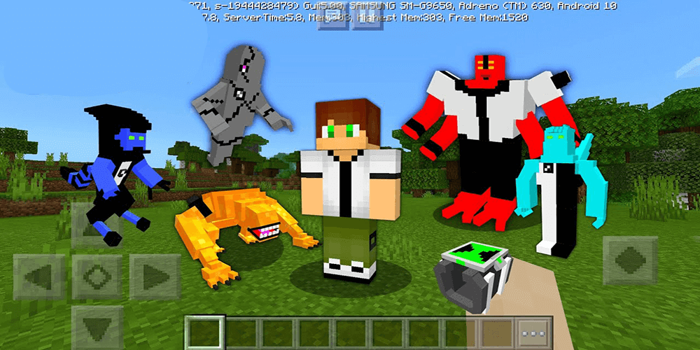 اسکرین شات 1 برنامه Mod Ben 10 Alien for Minecraft pe