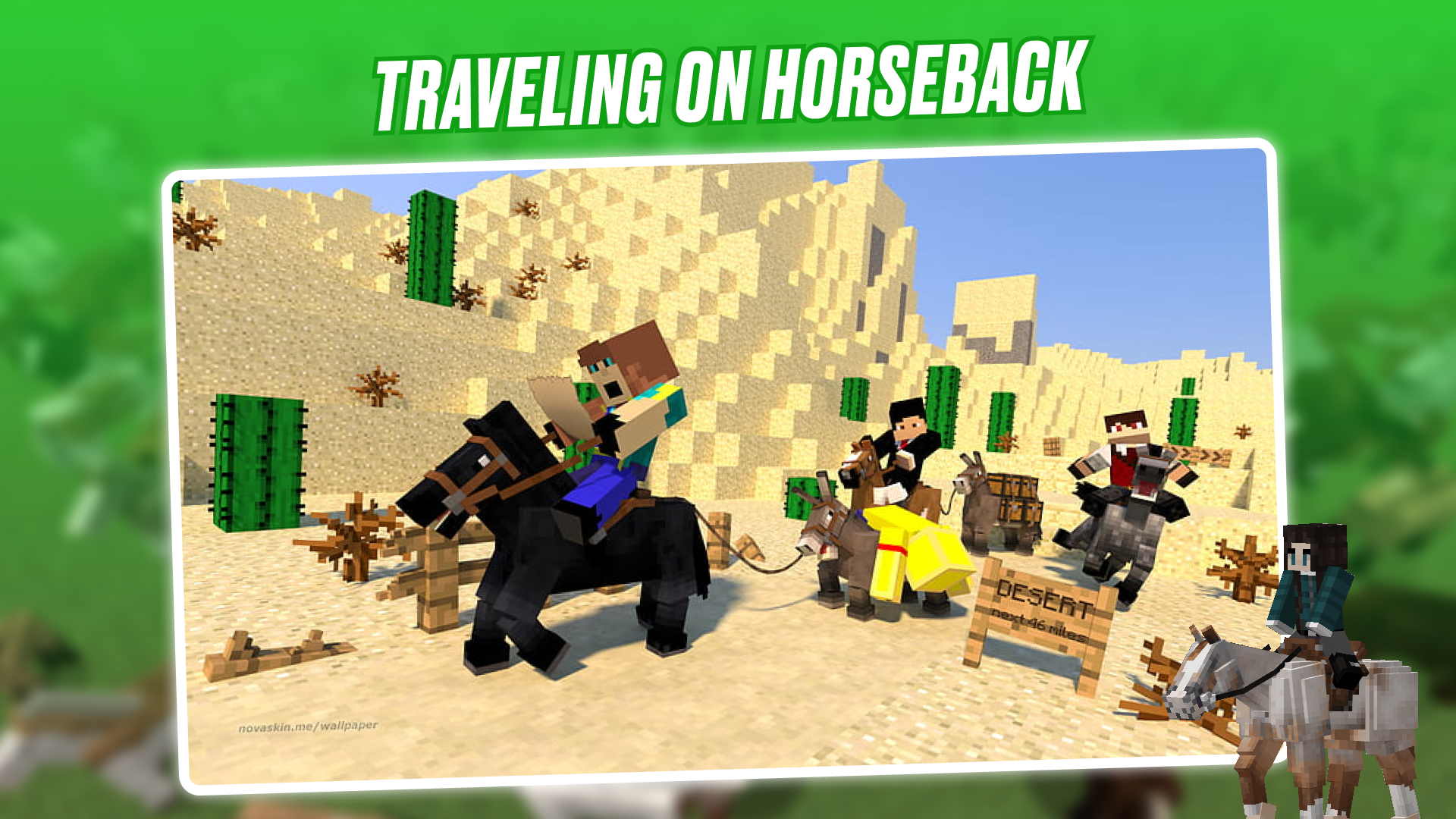 اسکرین شات 3 برنامه Realistic Horses Mod SWEM MCPE