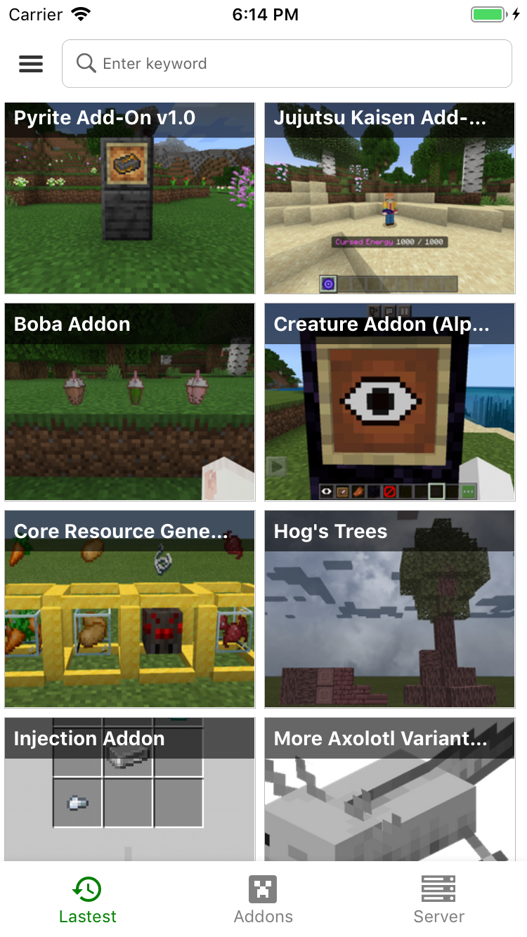 اسکرین شات 1 بازی Addons for MCPE - Mods Packs