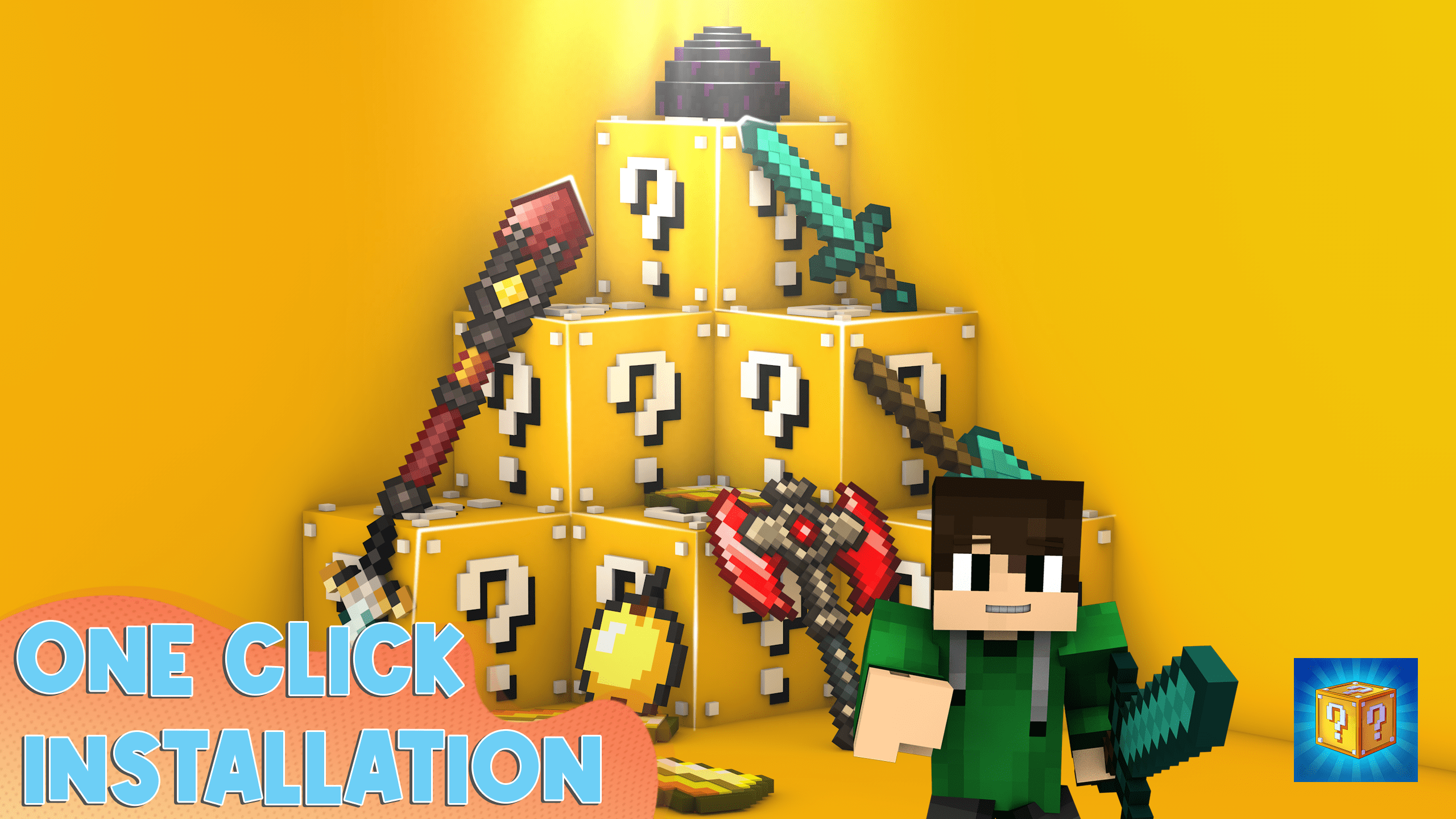 اسکرین شات 4 برنامه Lucky Block Mods for MCPE