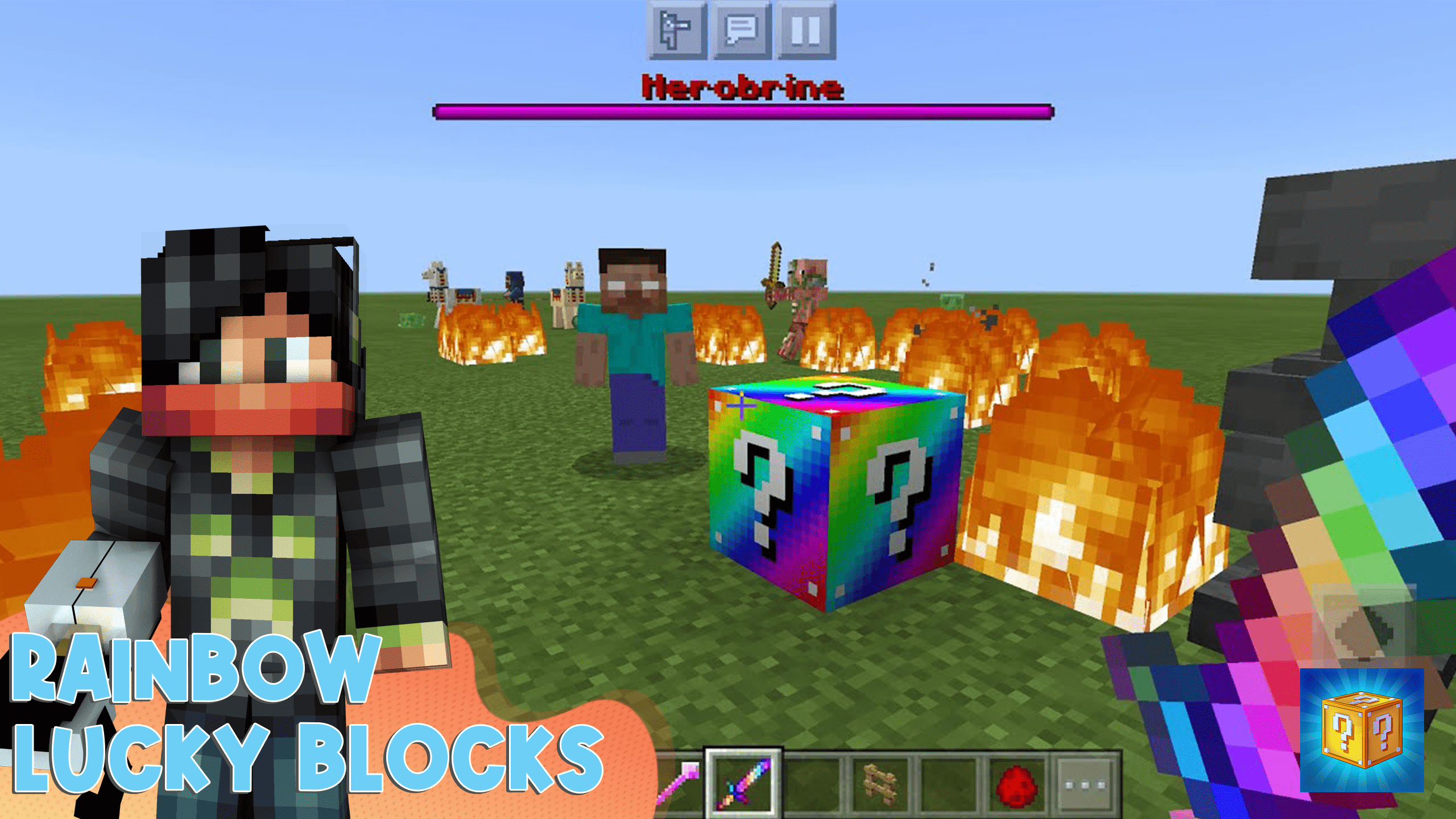اسکرین شات 1 برنامه Lucky Block Mods for MCPE