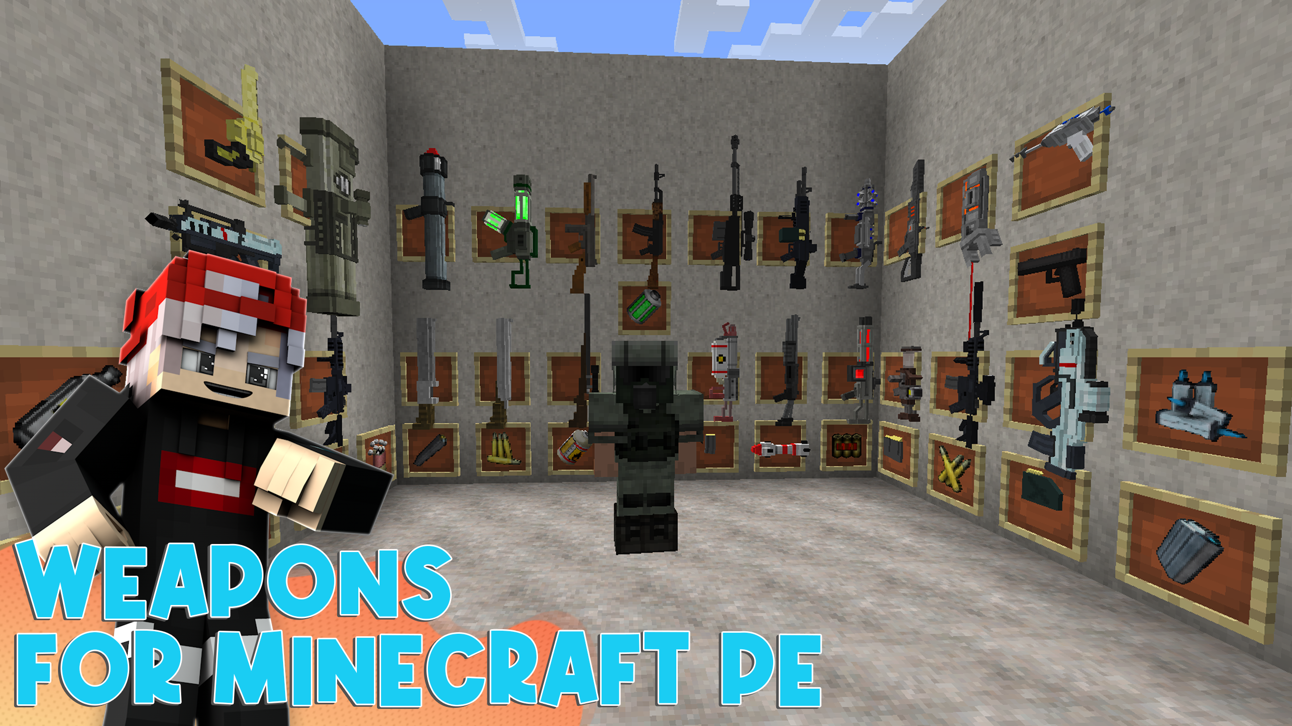 اسکرین شات 1 برنامه Gun Mods for Minecraft Weapons