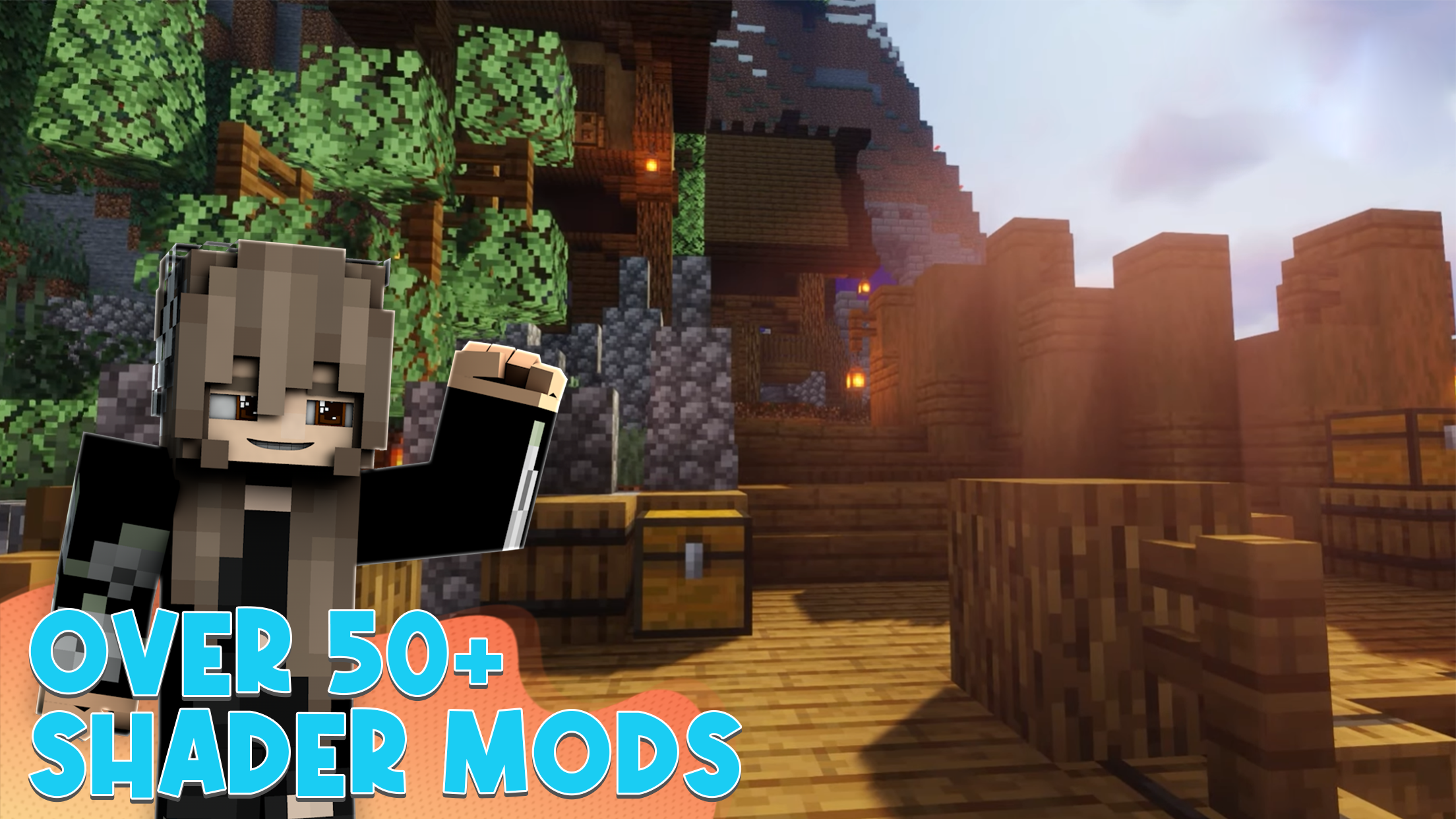 اسکرین شات 4 برنامه Realistic Shader Mod Minecraft