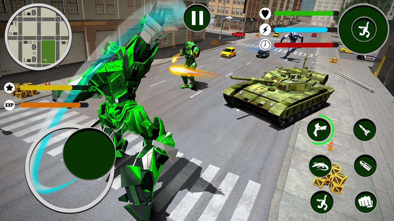 اسکرین شات 2 بازی Crocodile Robot Transform Game