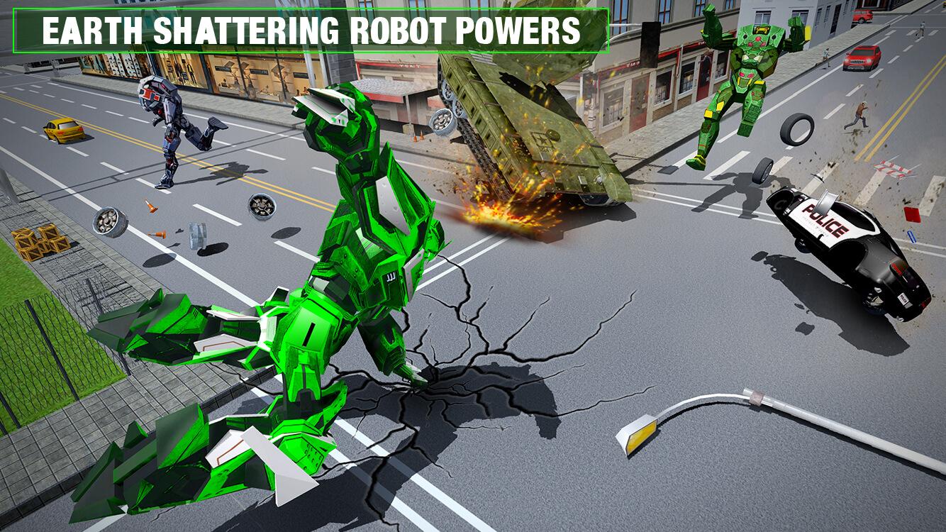 اسکرین شات 2 بازی Crocodile Robot Transform Game
