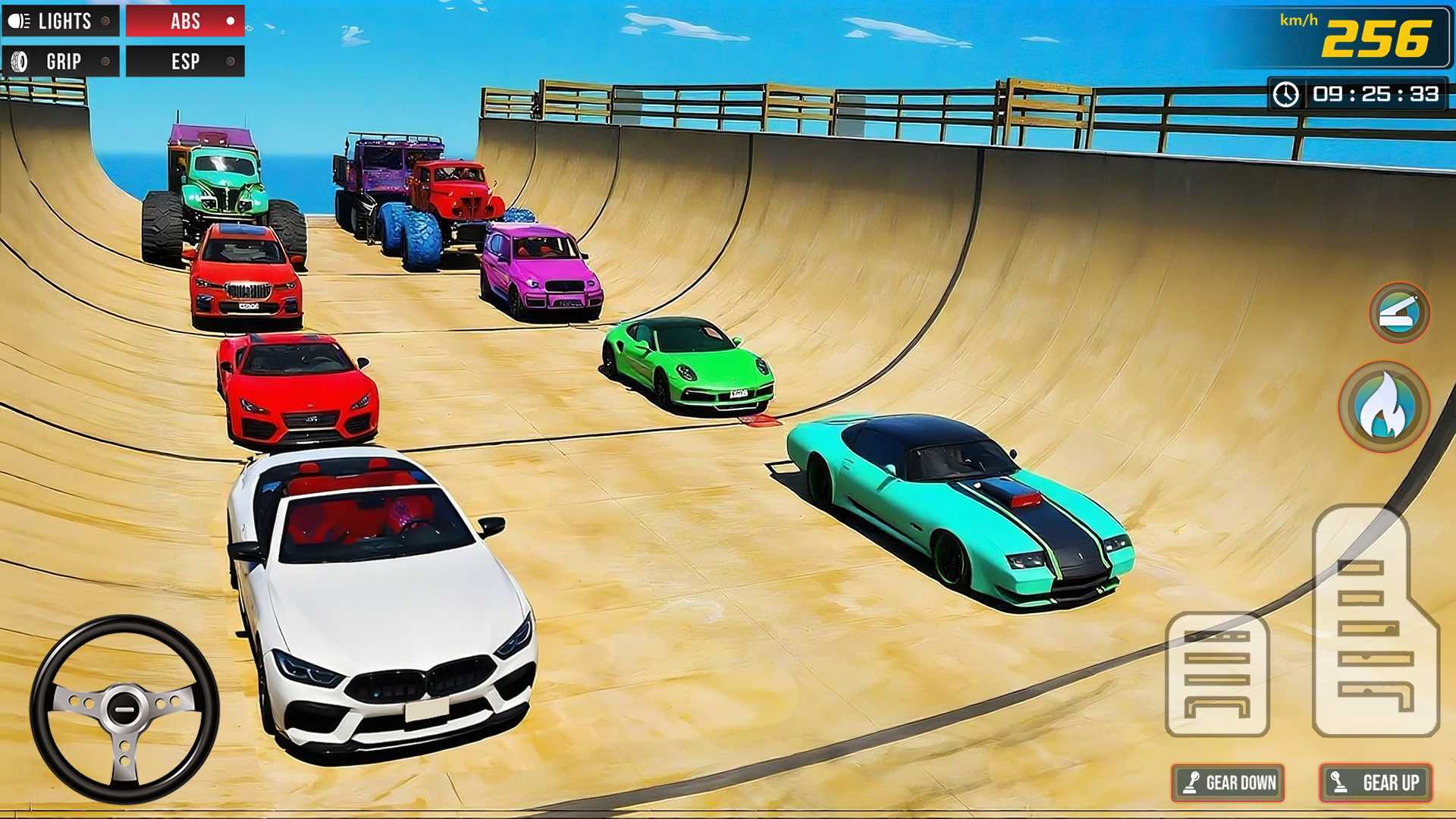 اسکرین شات 1 بازی Superhero Car Stunt Mega Ramps