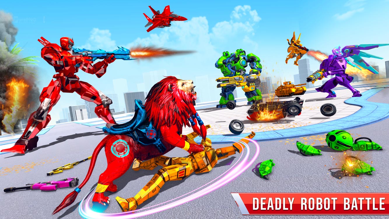 اسکرین شات 3 برنامه Tank Robot Multi Transform Car