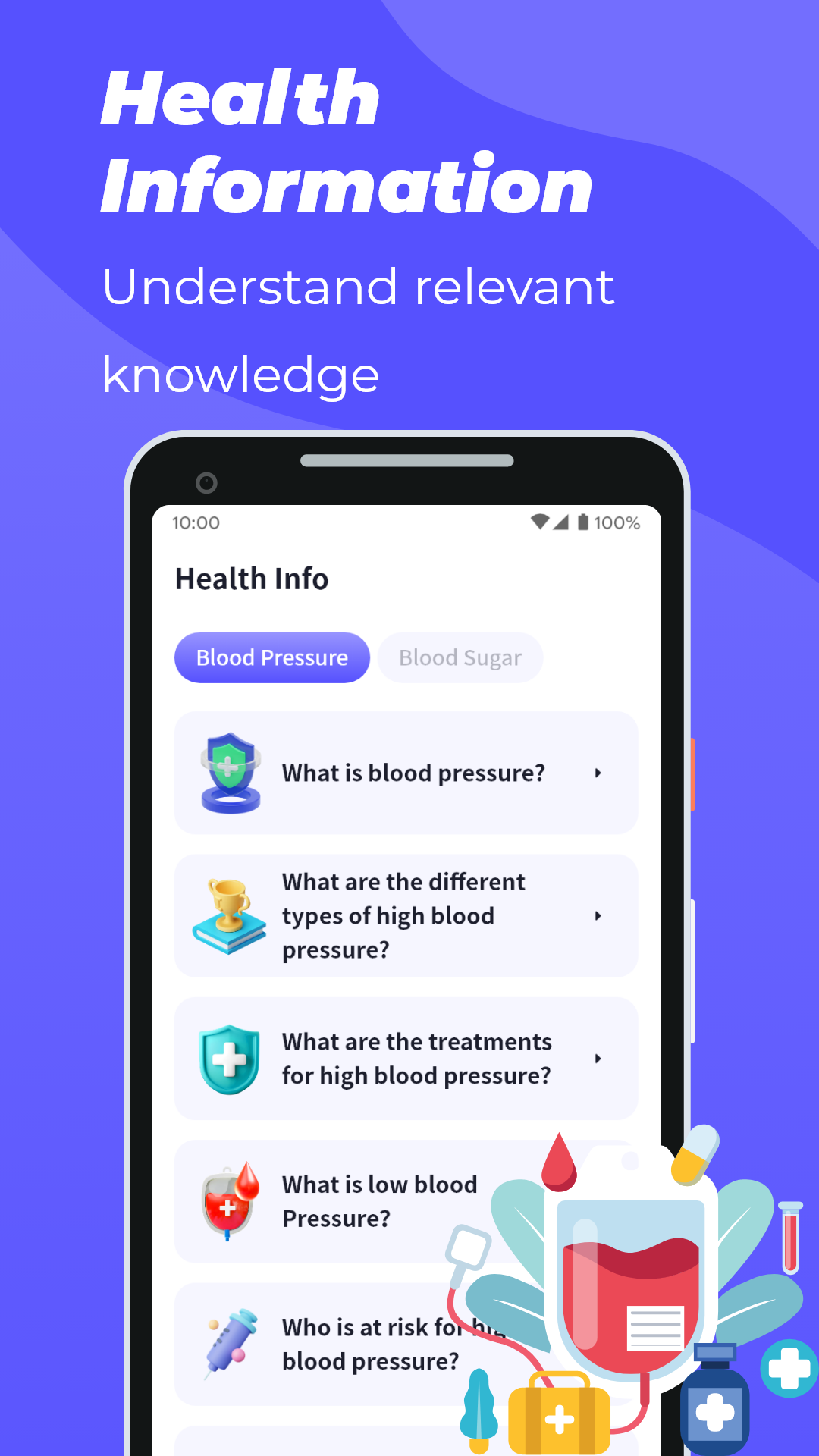 اسکرین شات 4 برنامه Blood Pressure App