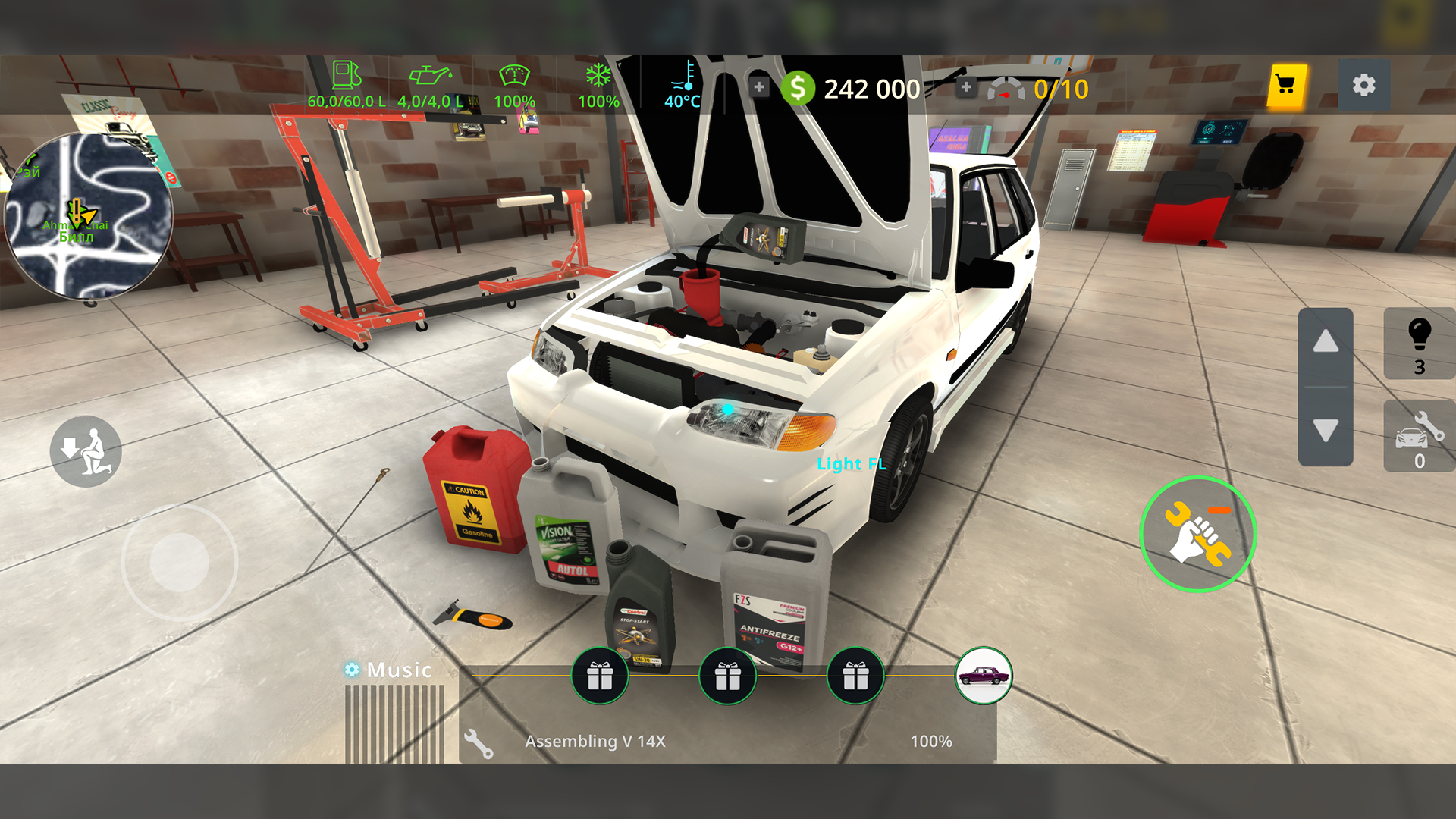 اسکرین شات 3 بازی Mechanic: Car Tuning Simulator