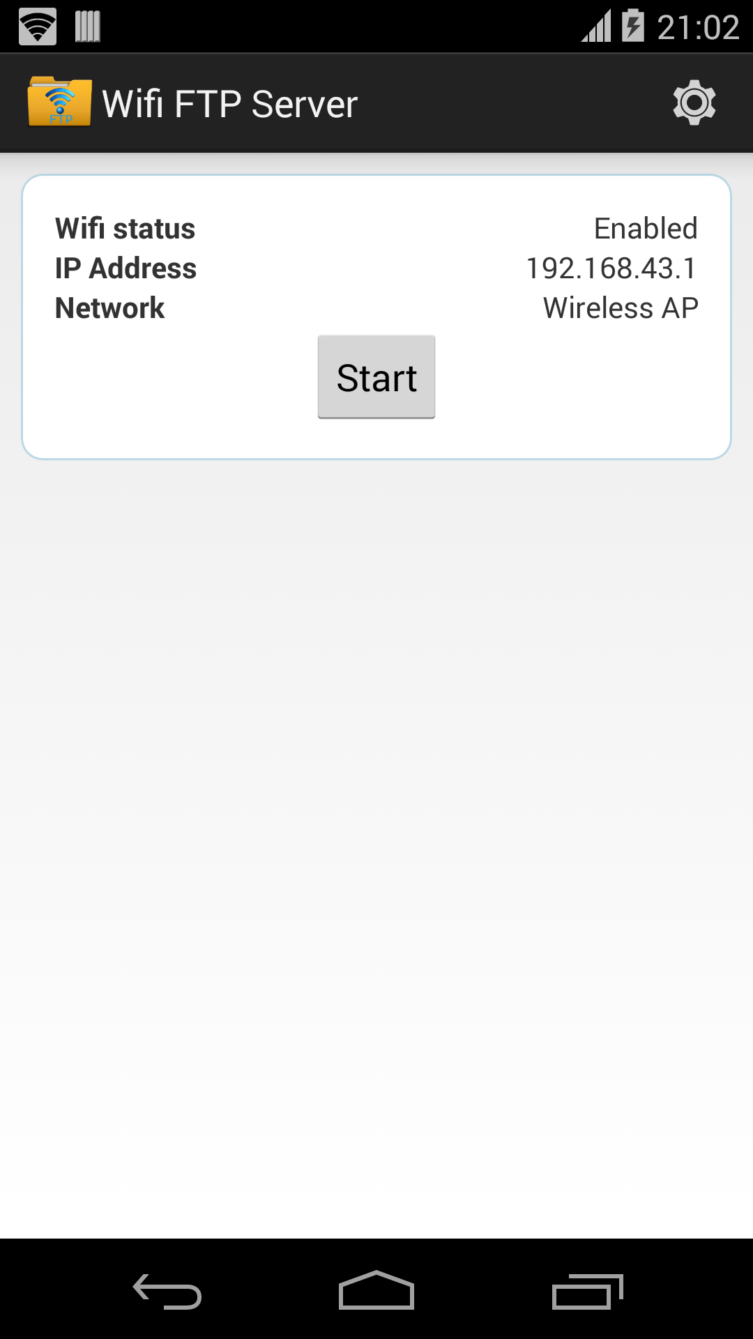 اسکرین شات 2 برنامه WiFi FTP Server