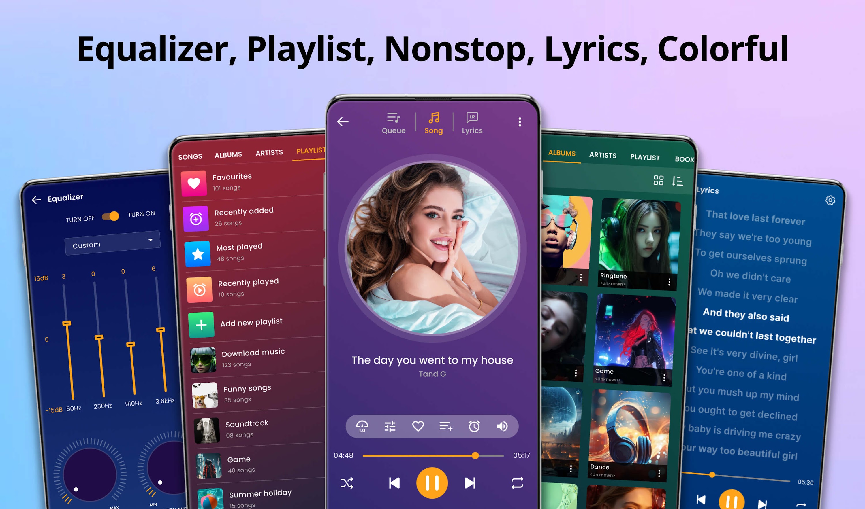 اسکرین شات 1 برنامه Music player