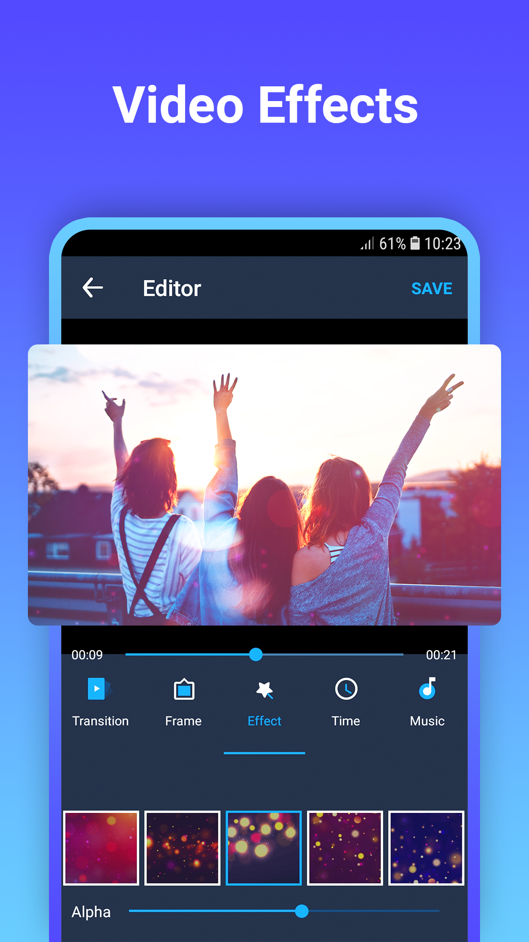 اسکرین شات 4 برنامه Video maker with photo & music