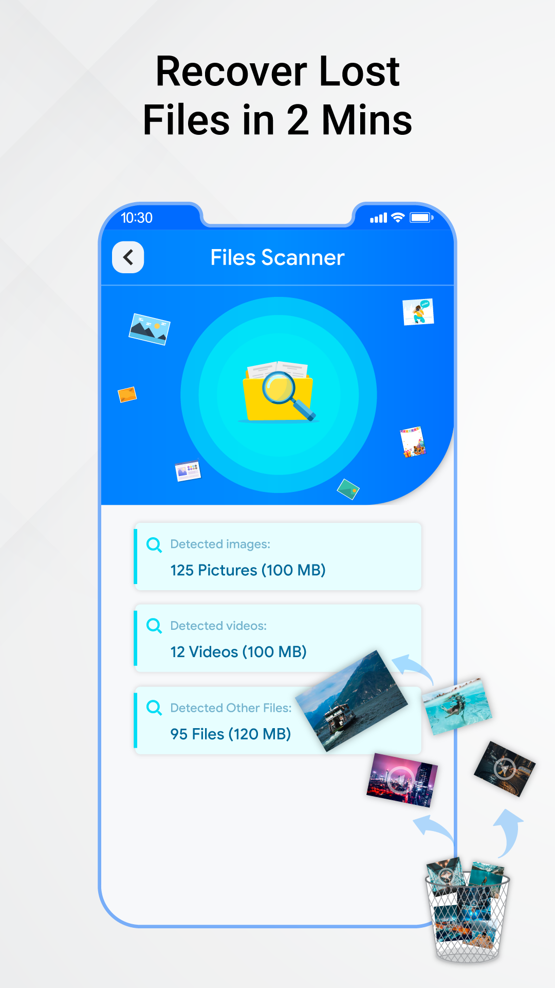 اسکرین شات 2 برنامه Photo Recovery: Video Recovery