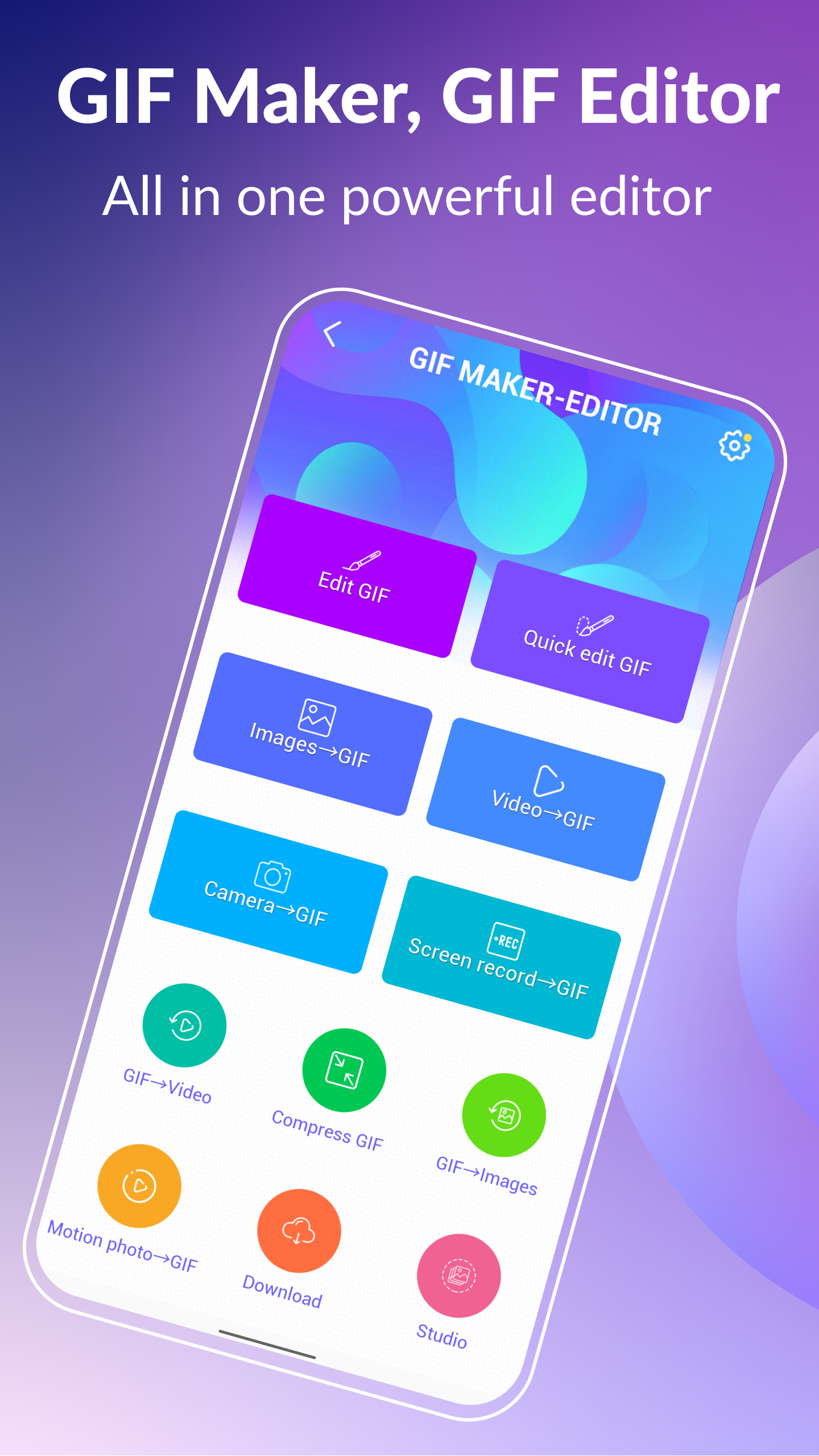 اسکرین شات 1 برنامه GIF Maker, GIF Editor