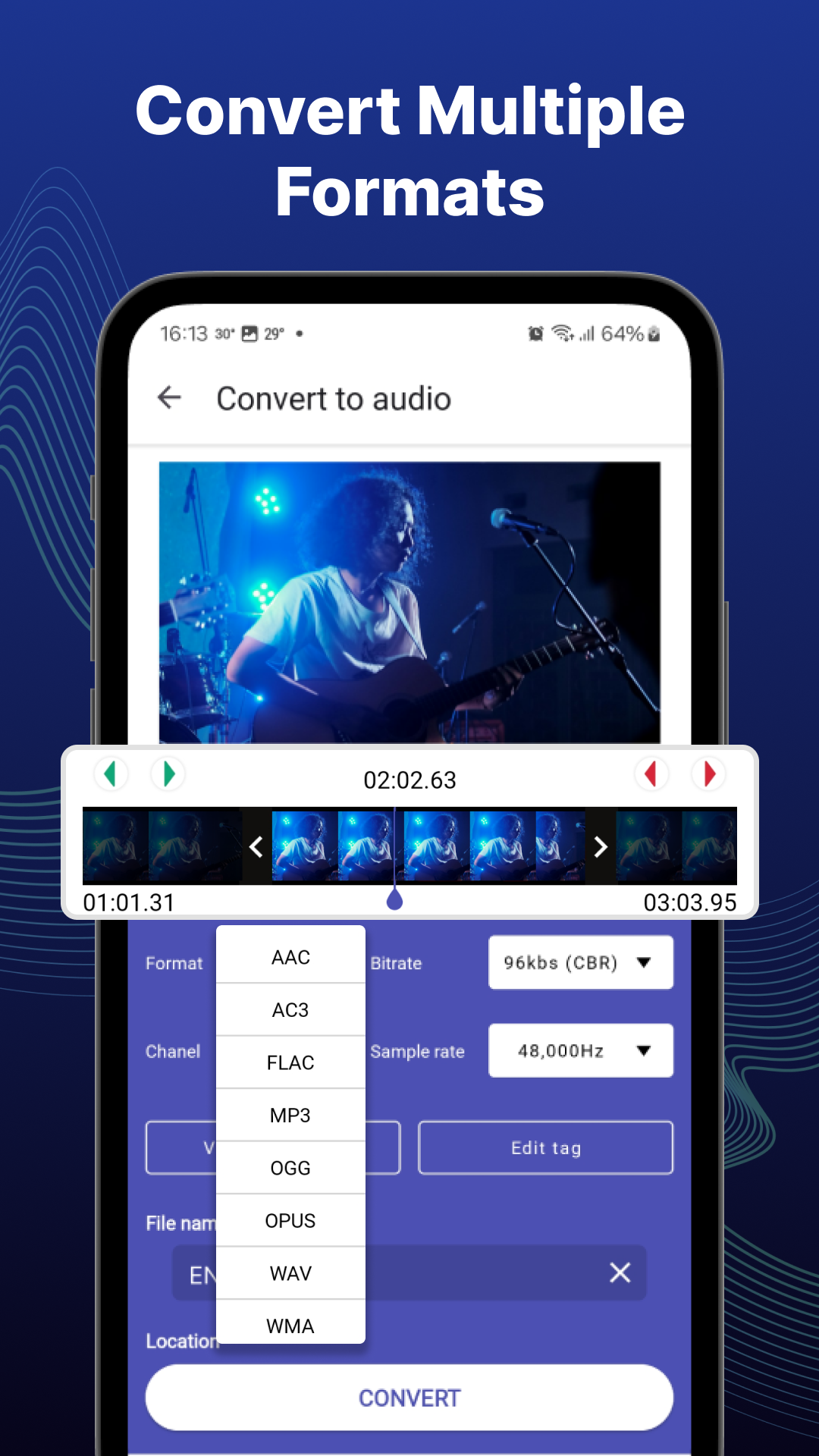 اسکرین شات 3 برنامه Video to MP3 Converter