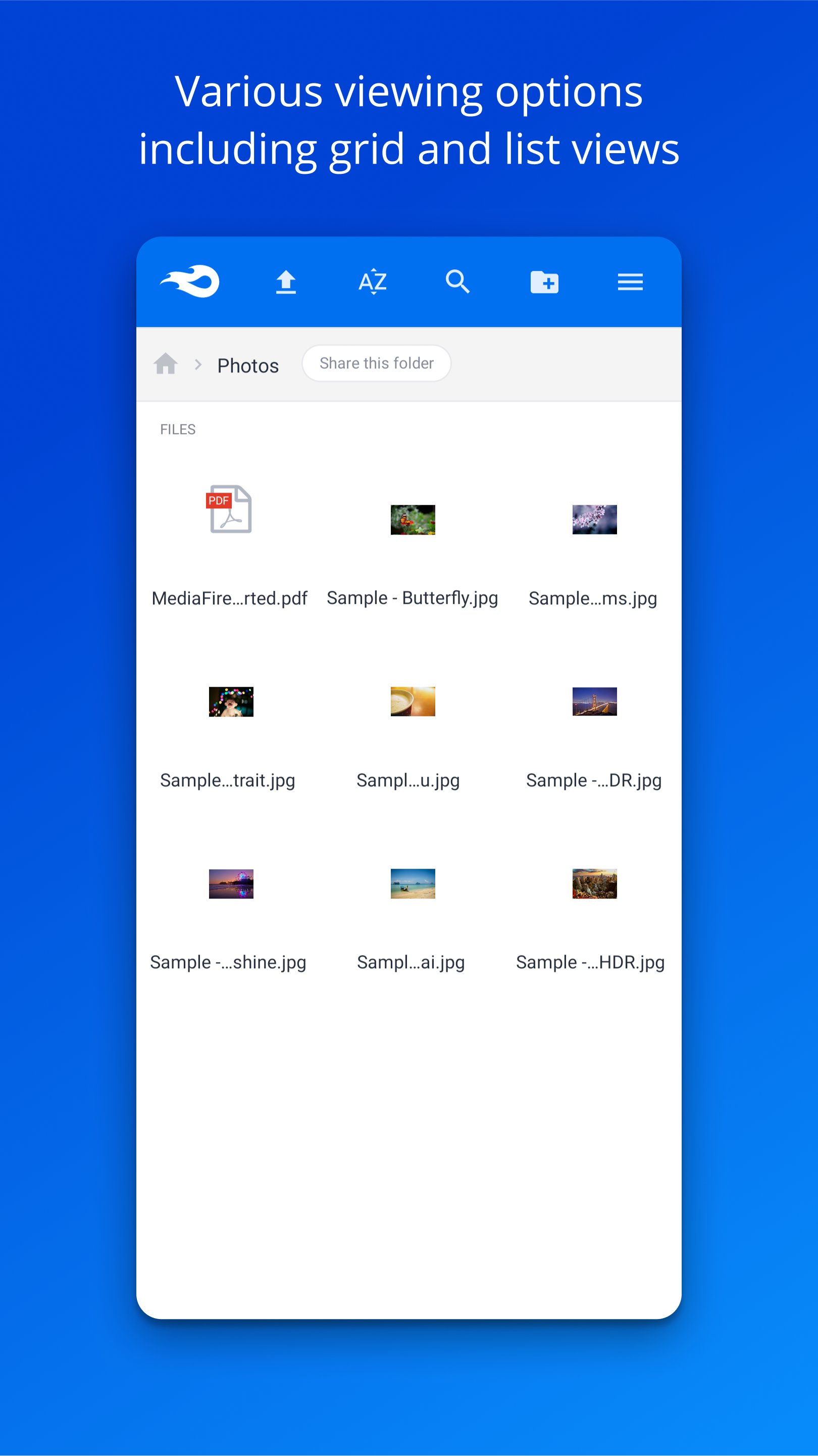اسکرین شات 6 برنامه MediaFire