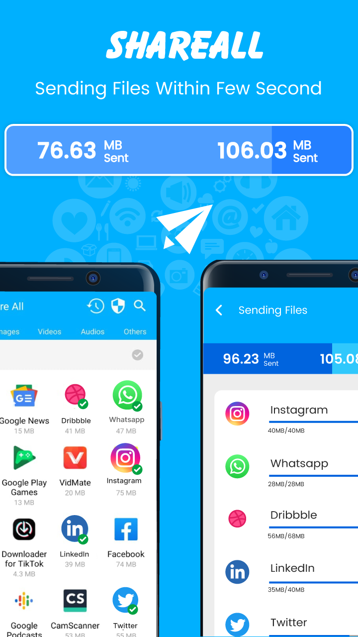 اسکرین شات 3 برنامه Shareall: File Transfer, Share