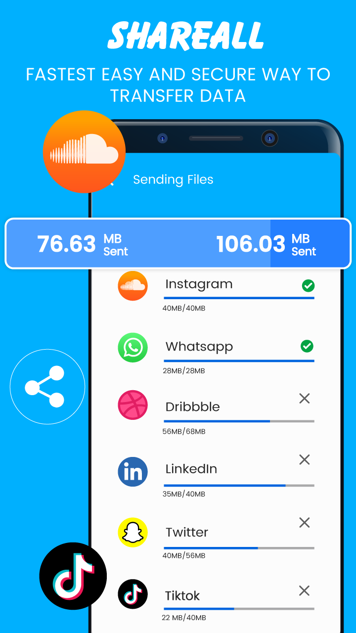اسکرین شات 4 برنامه Shareall: File Transfer, Share
