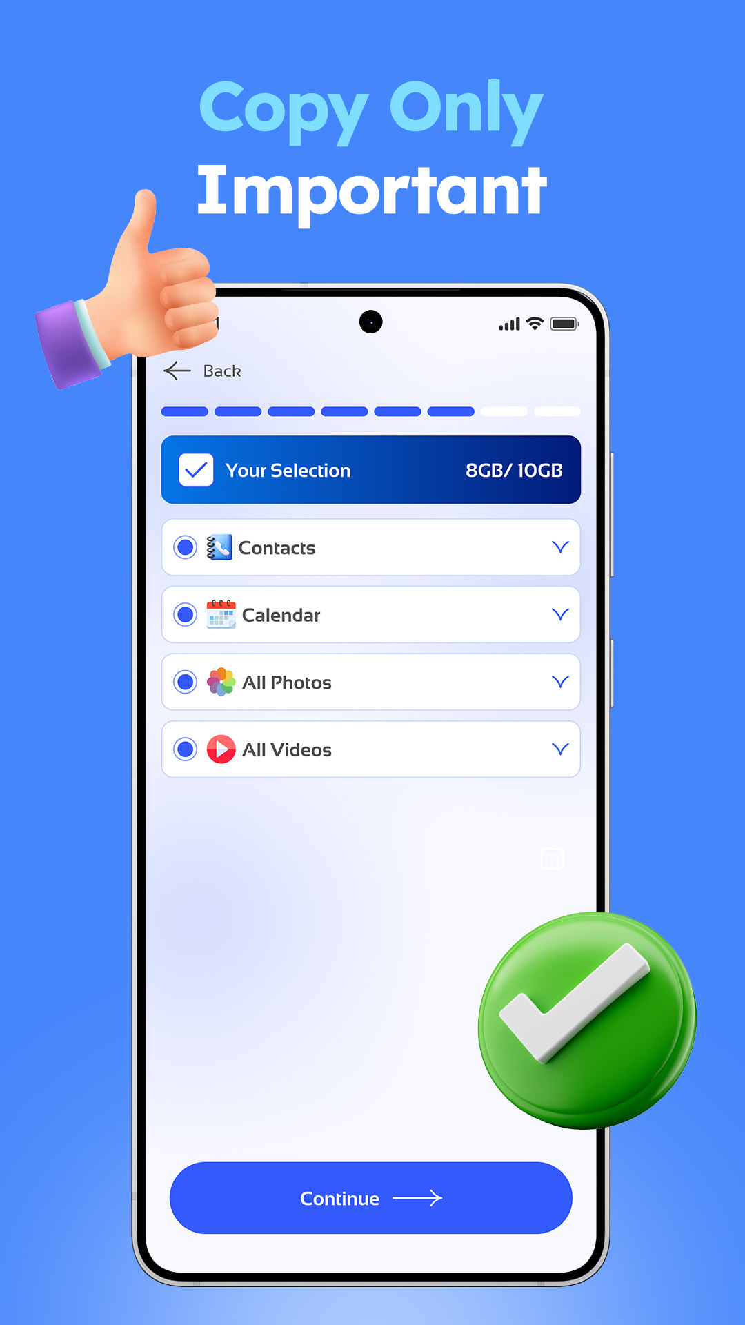اسکرین شات 5 برنامه Copy My Data: Transfer Content