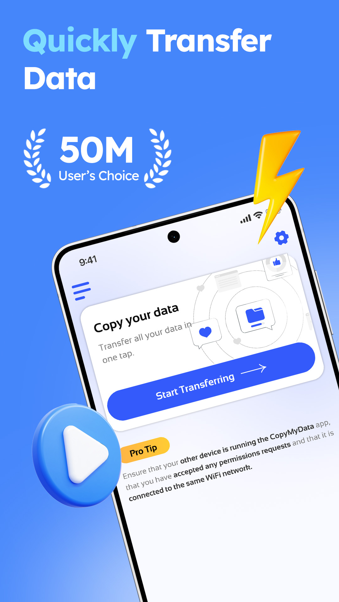 اسکرین شات 1 برنامه Copy My Data: Transfer Content