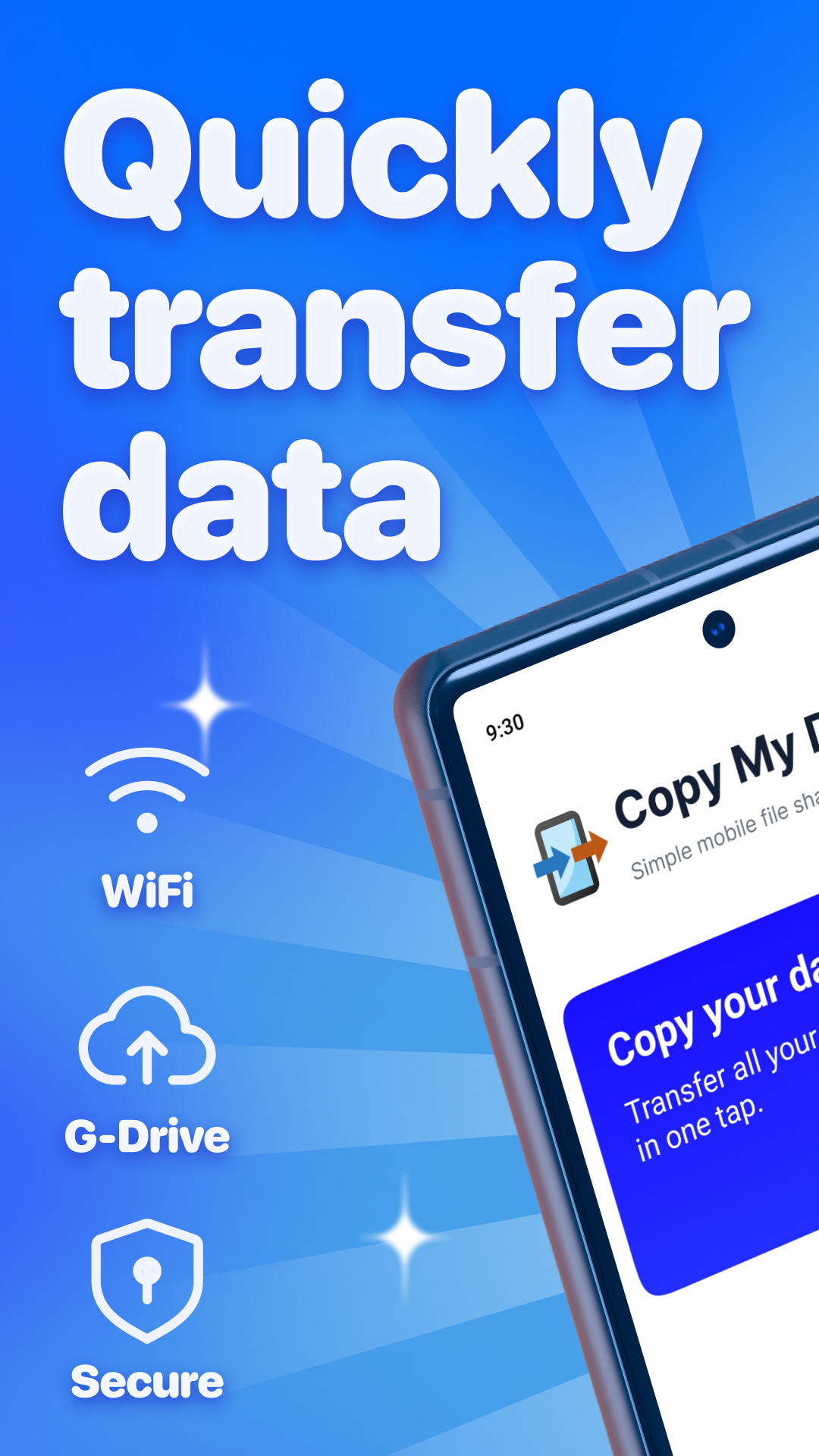 اسکرین شات 1 برنامه Copy My Data: Transfer Content