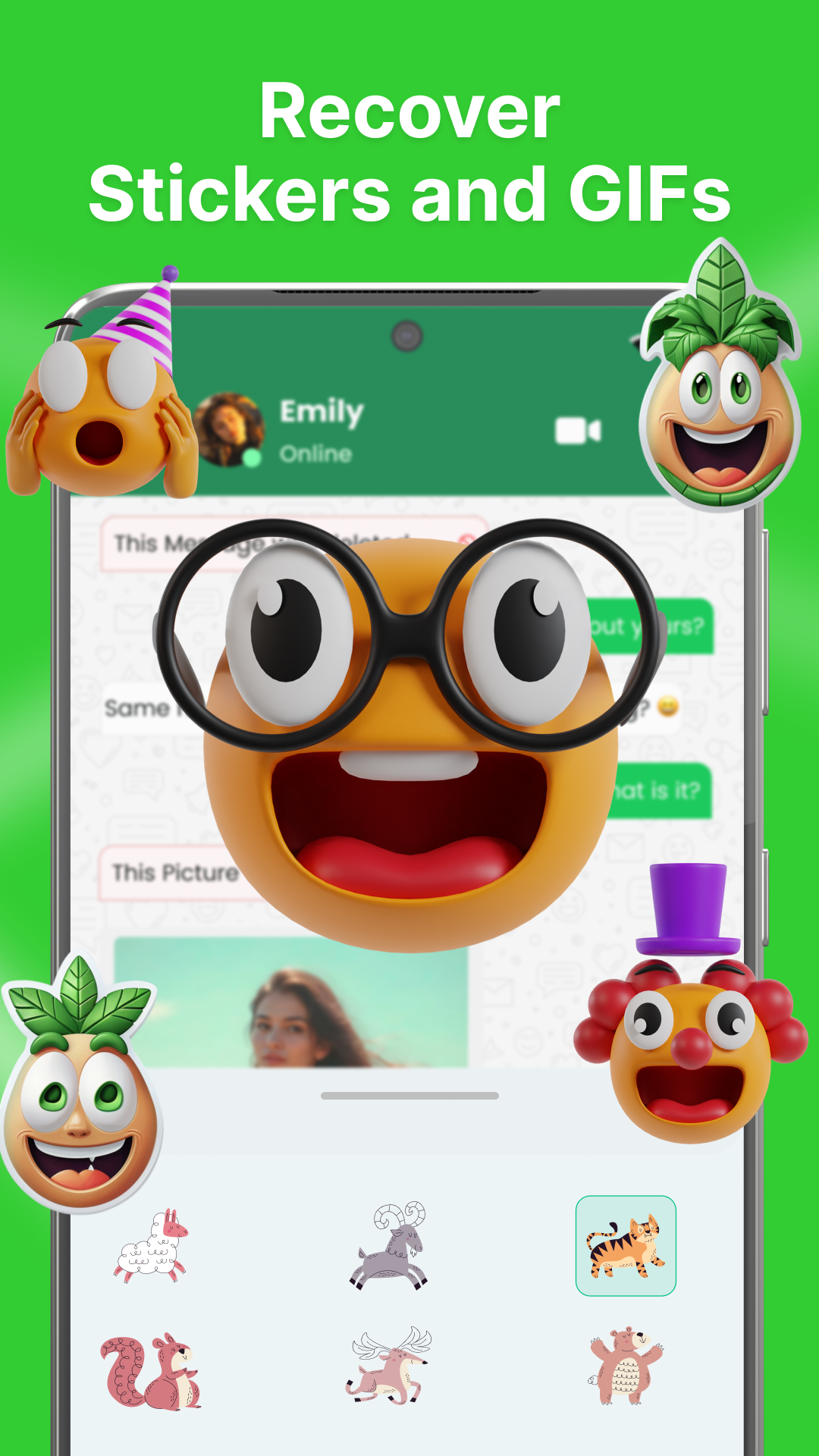 اسکرین شات 5 برنامه Recover Deleted Messages App