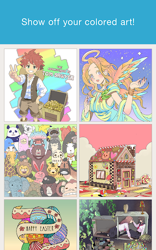 اسکرین شات 6 برنامه MediBang Colors coloring book